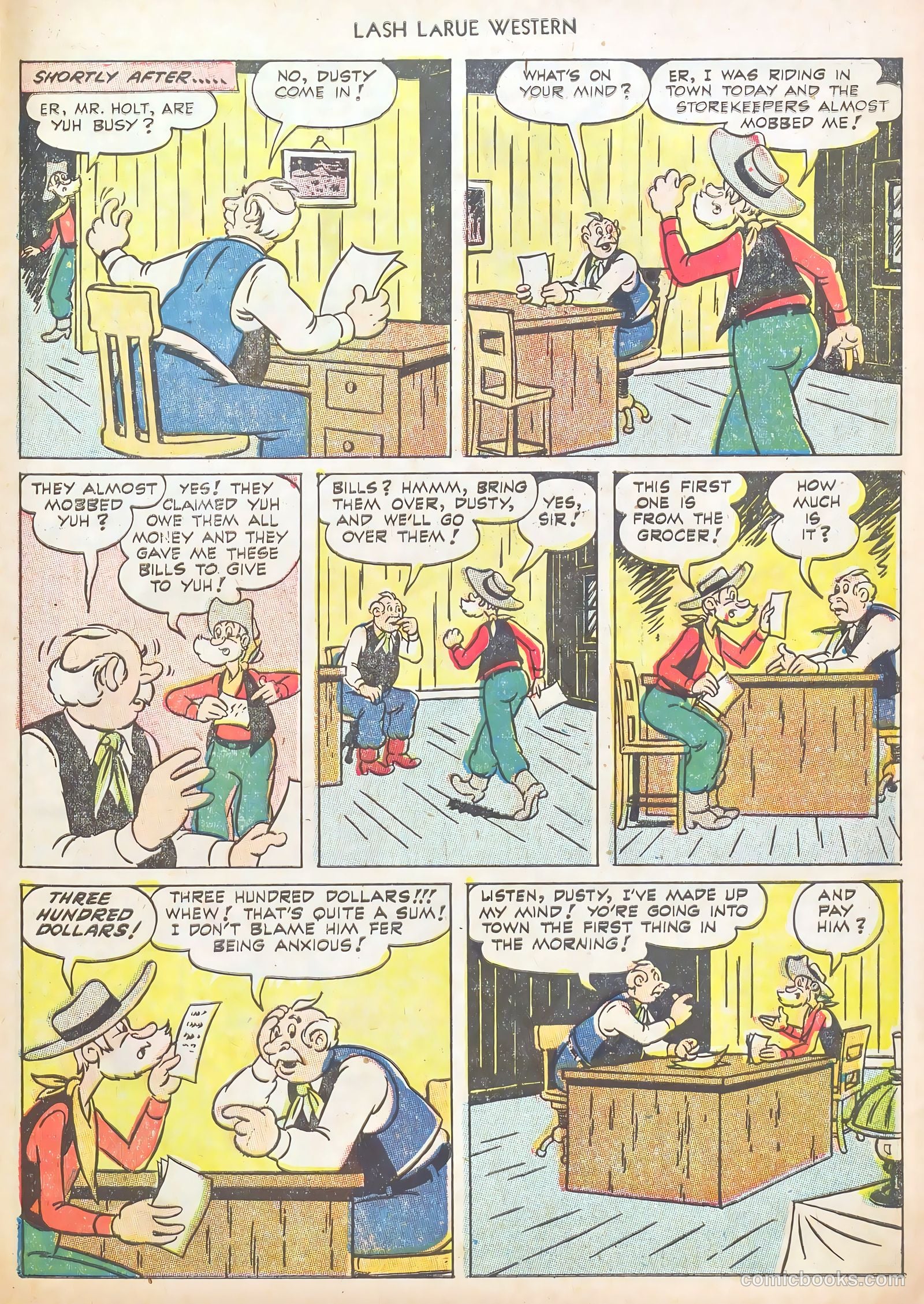 Lash LaRue Western #40 (1953) — page 27 of 37