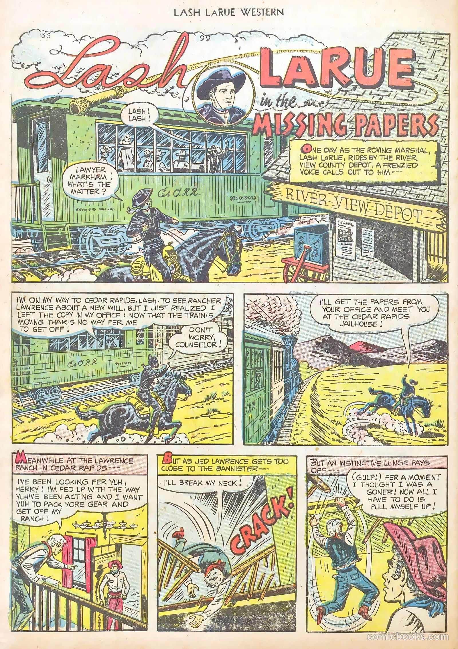 Lash LaRue Western #40 (1953) — page 30 of 37