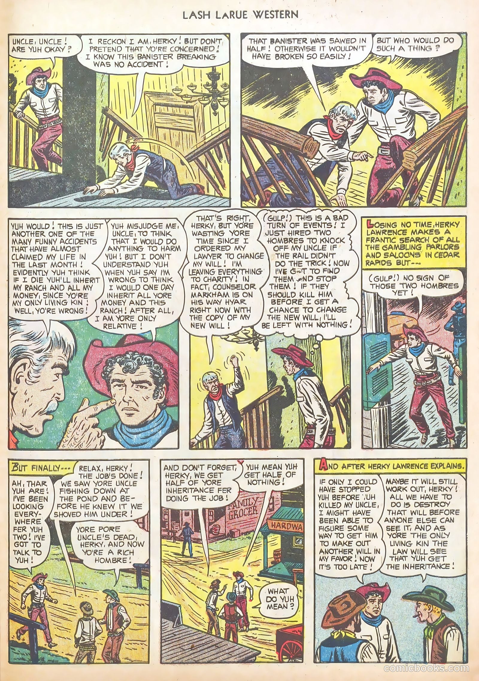 Lash LaRue Western #40 (1953) — page 31 of 37
