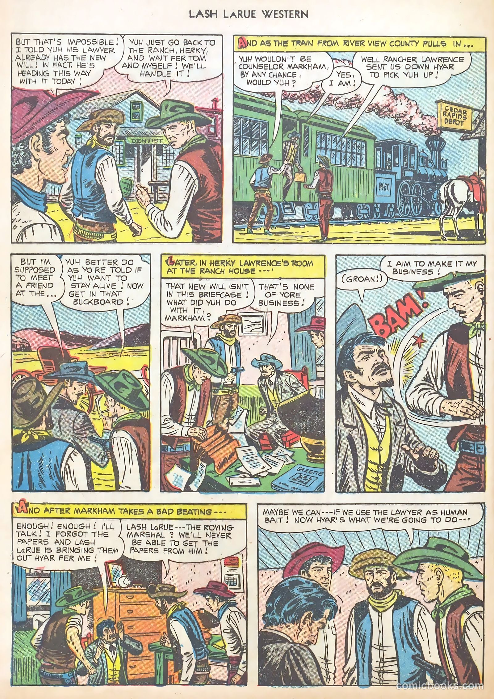 Lash LaRue Western #40 (1953) — page 32 of 37