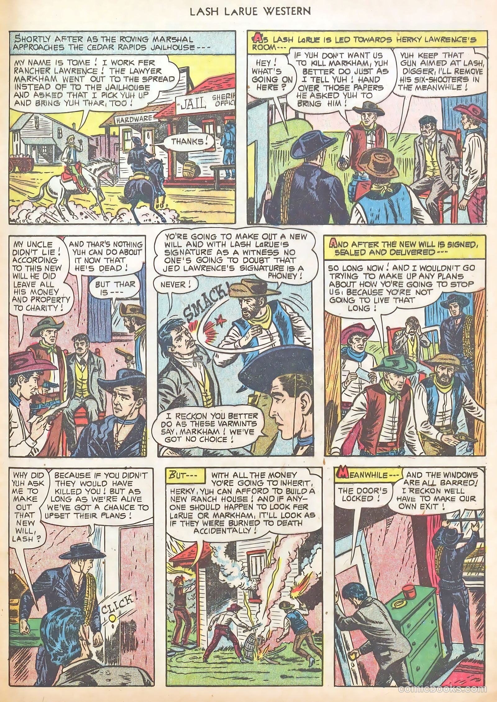 Lash LaRue Western #40 (1953) — page 33 of 37