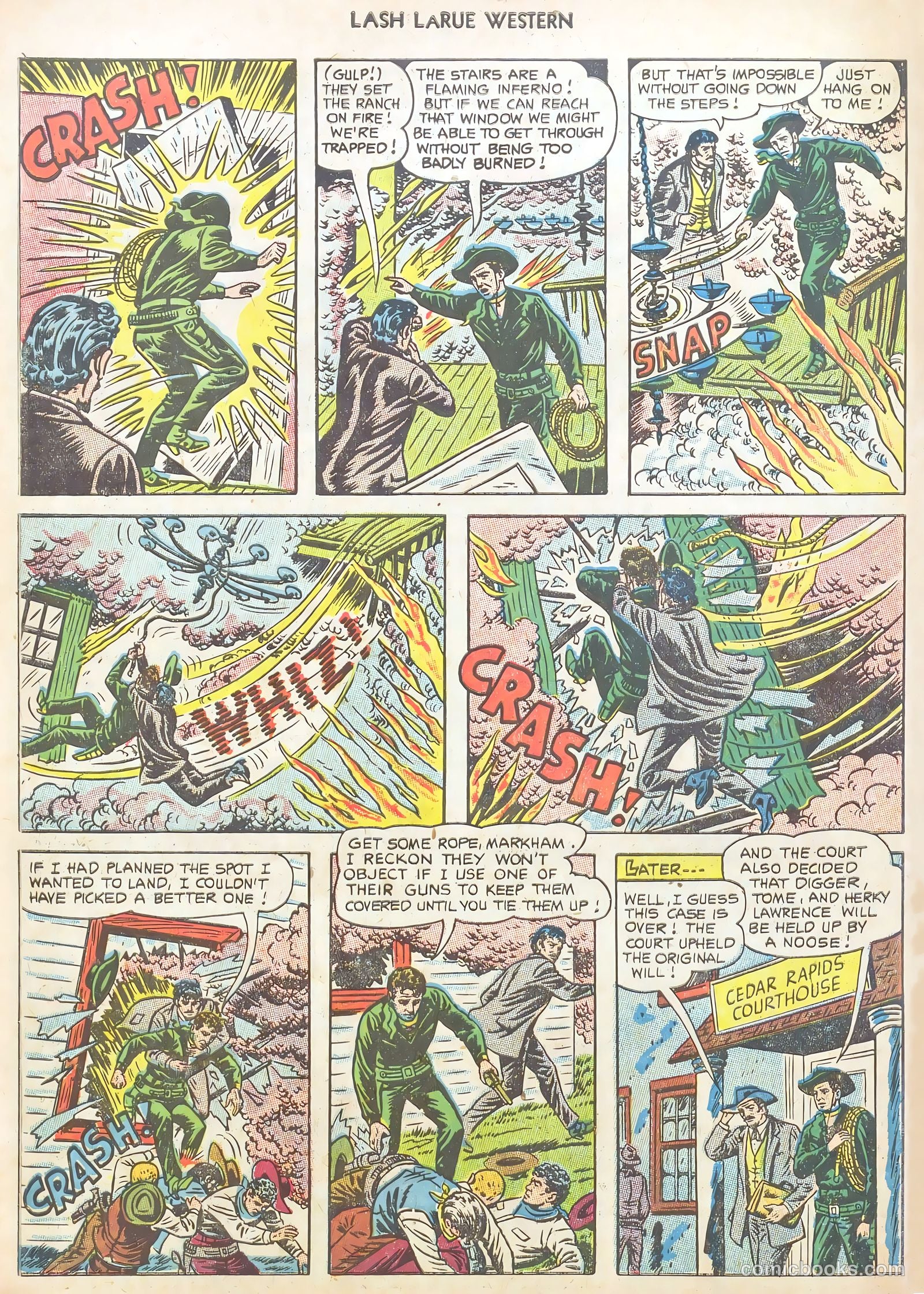 Lash LaRue Western #40 (1953) — page 34 of 37