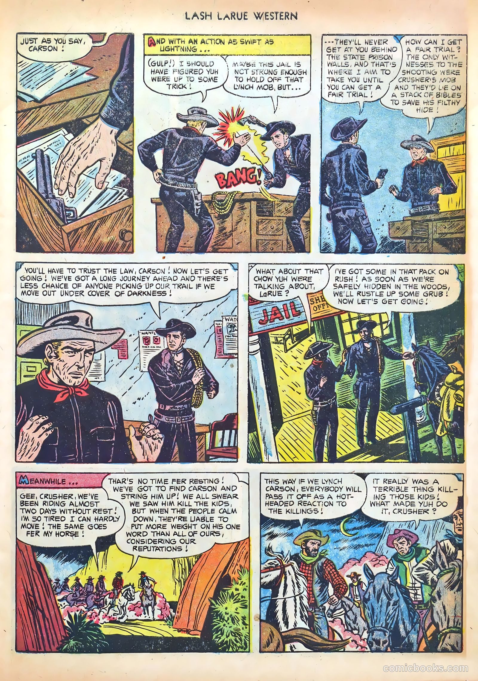Lash LaRue Western #41 (1953) — page 7 of 36