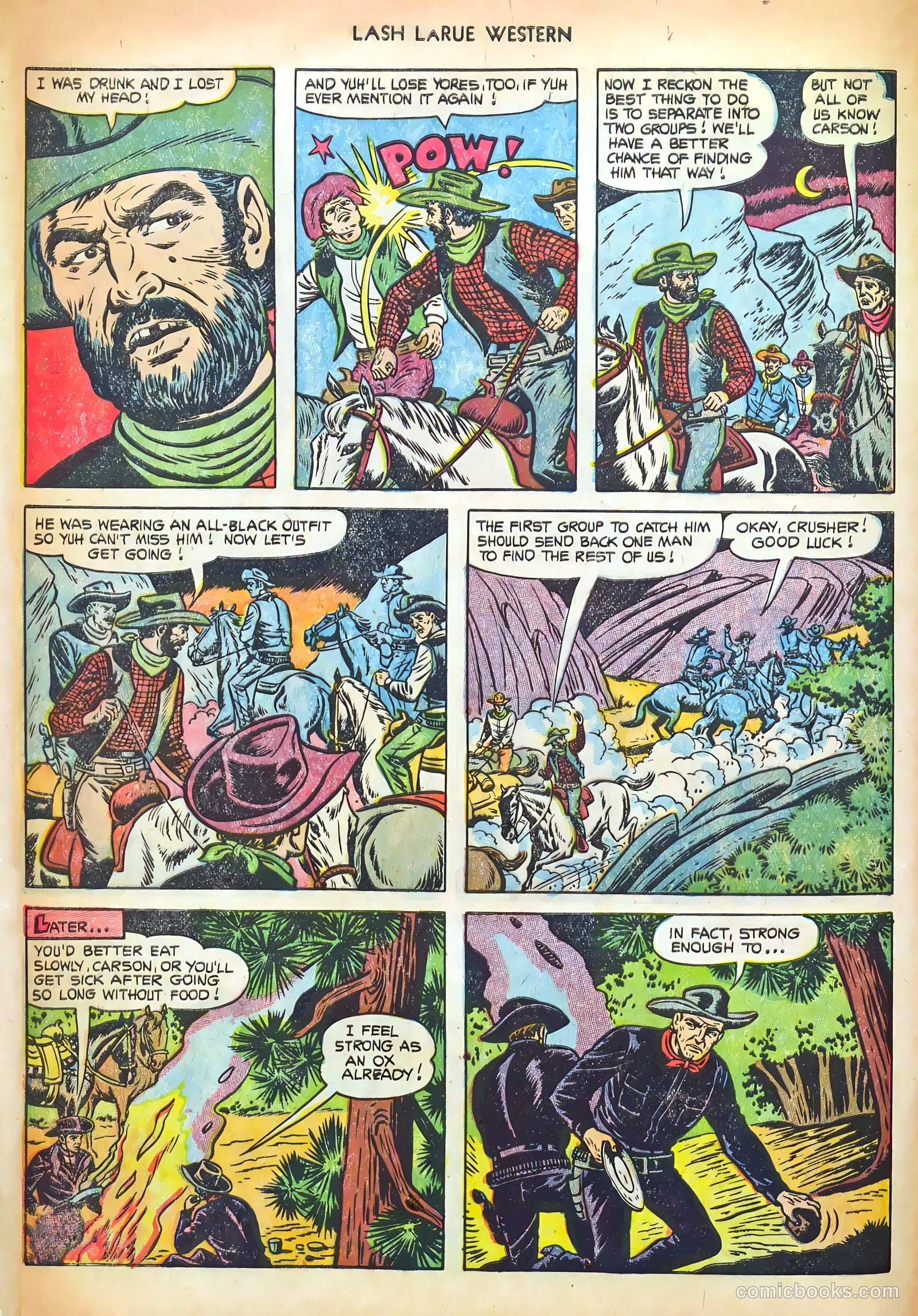 Lash LaRue Western #41 (1953) — page 8 of 36