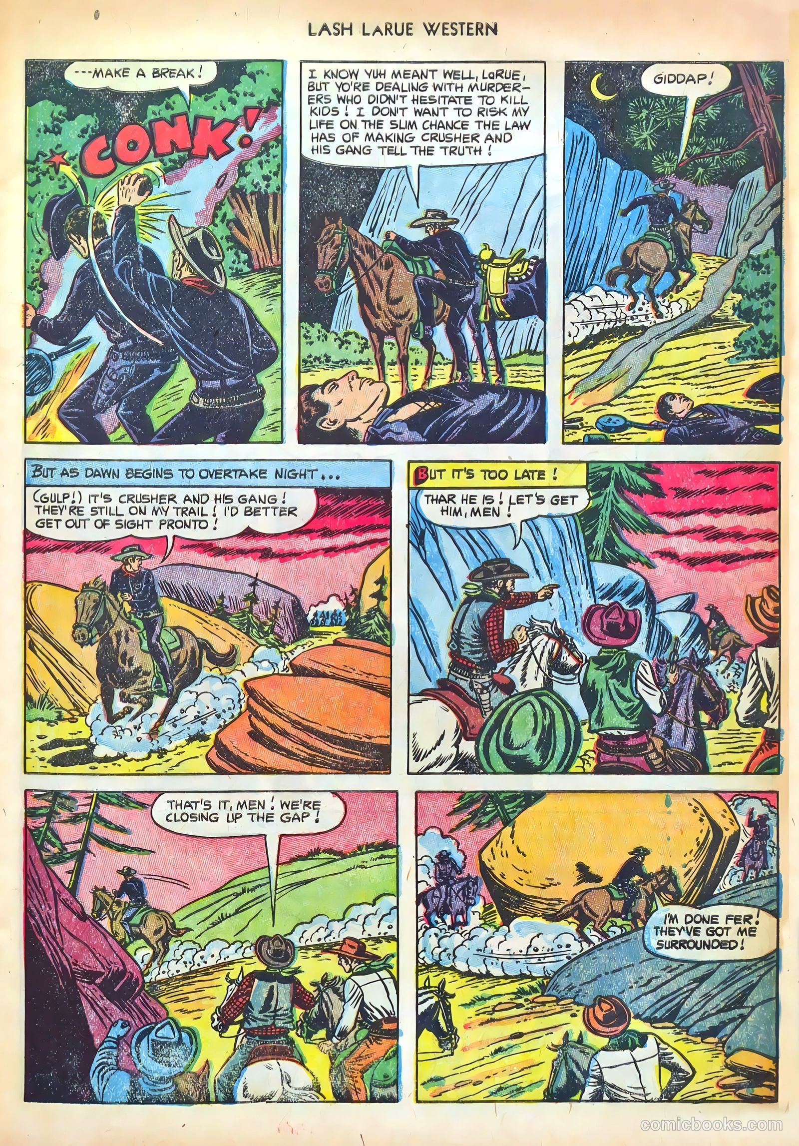 Lash LaRue Western #41 (1953) — page 9 of 36
