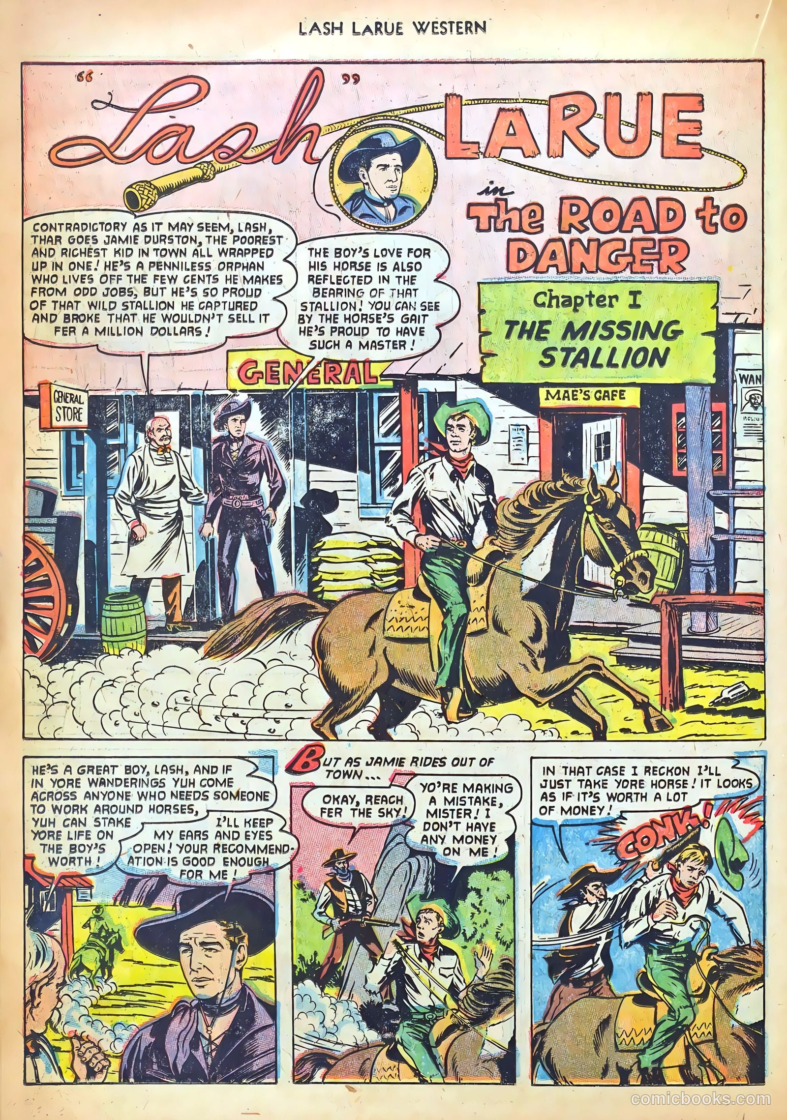 Lash LaRue Western #41 (1953) — page 22 of 36
