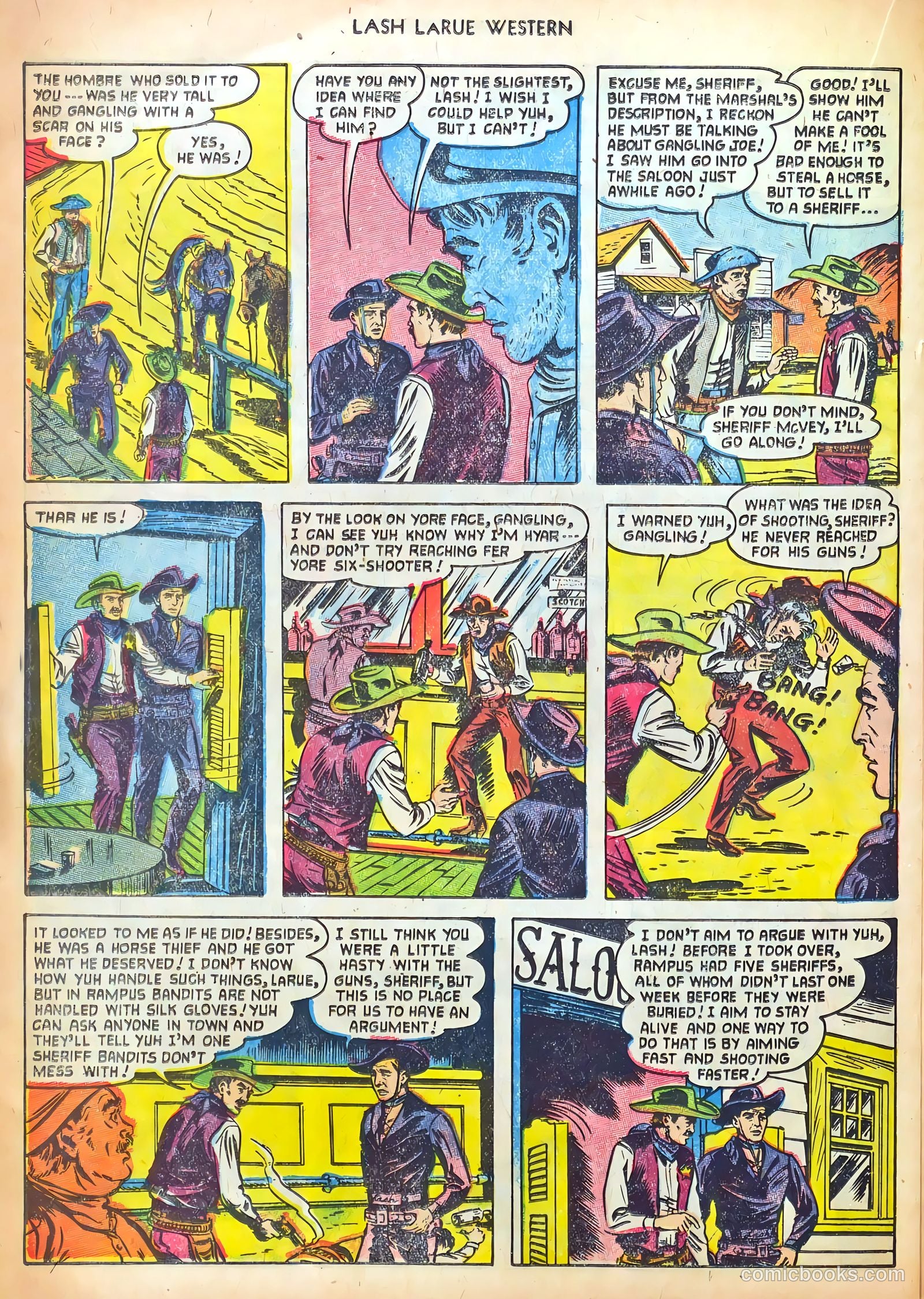 Lash LaRue Western #41 (1953) — page 24 of 36