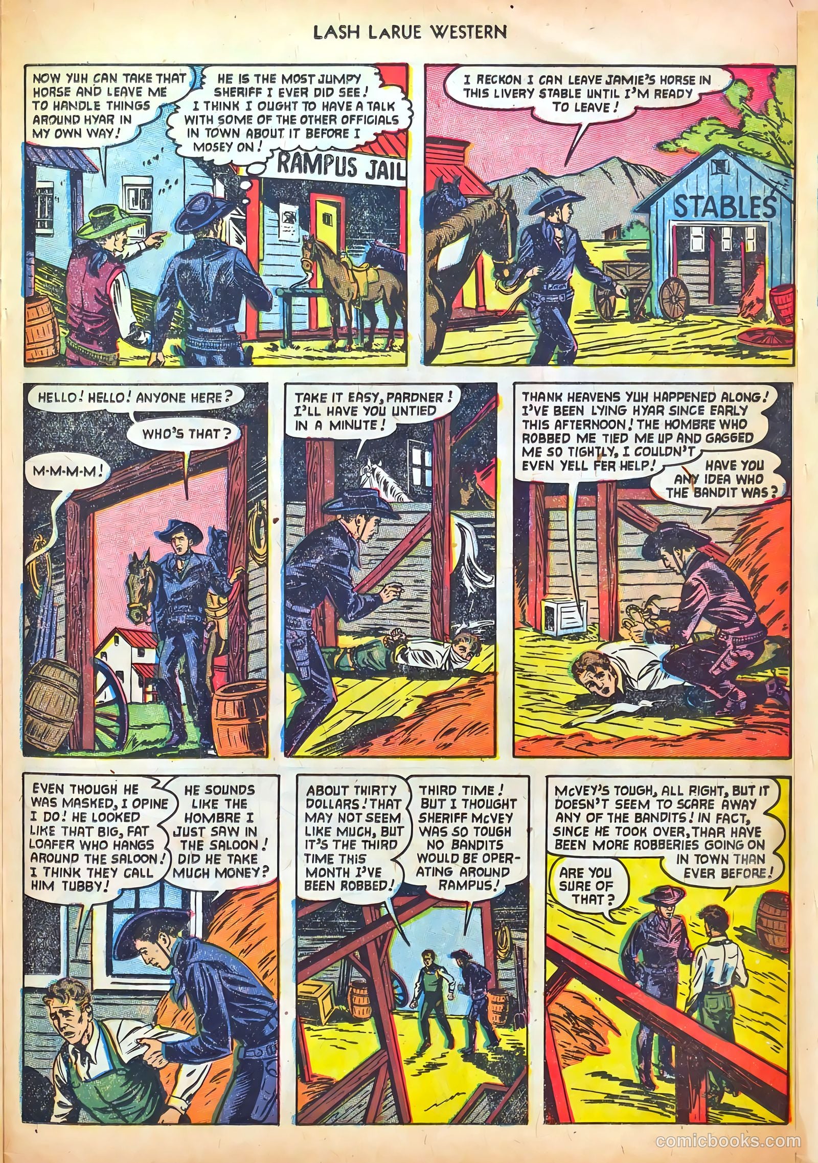 Lash LaRue Western #41 (1953) — page 25 of 36