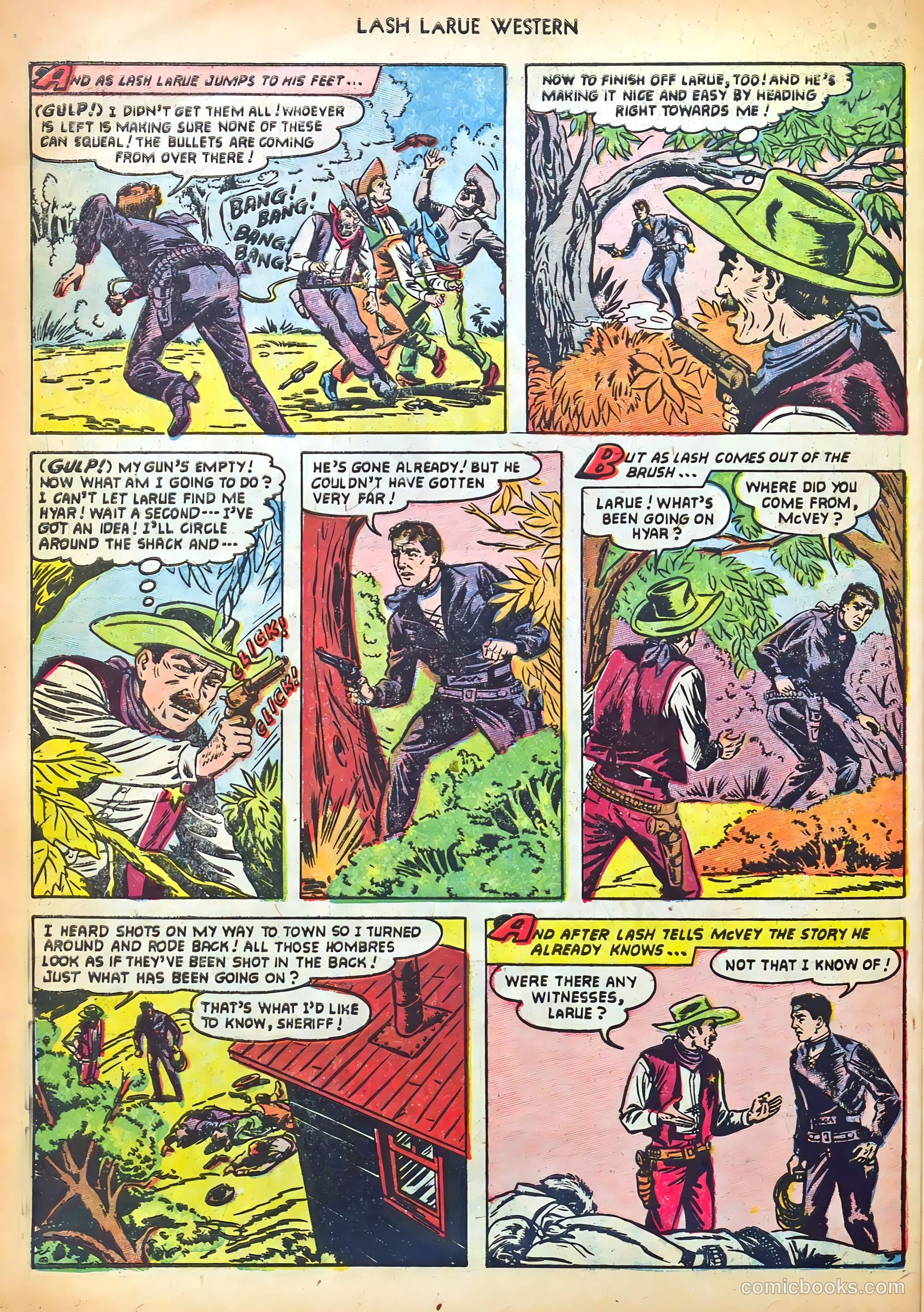 Lash LaRue Western #41 (1953) — page 30 of 36