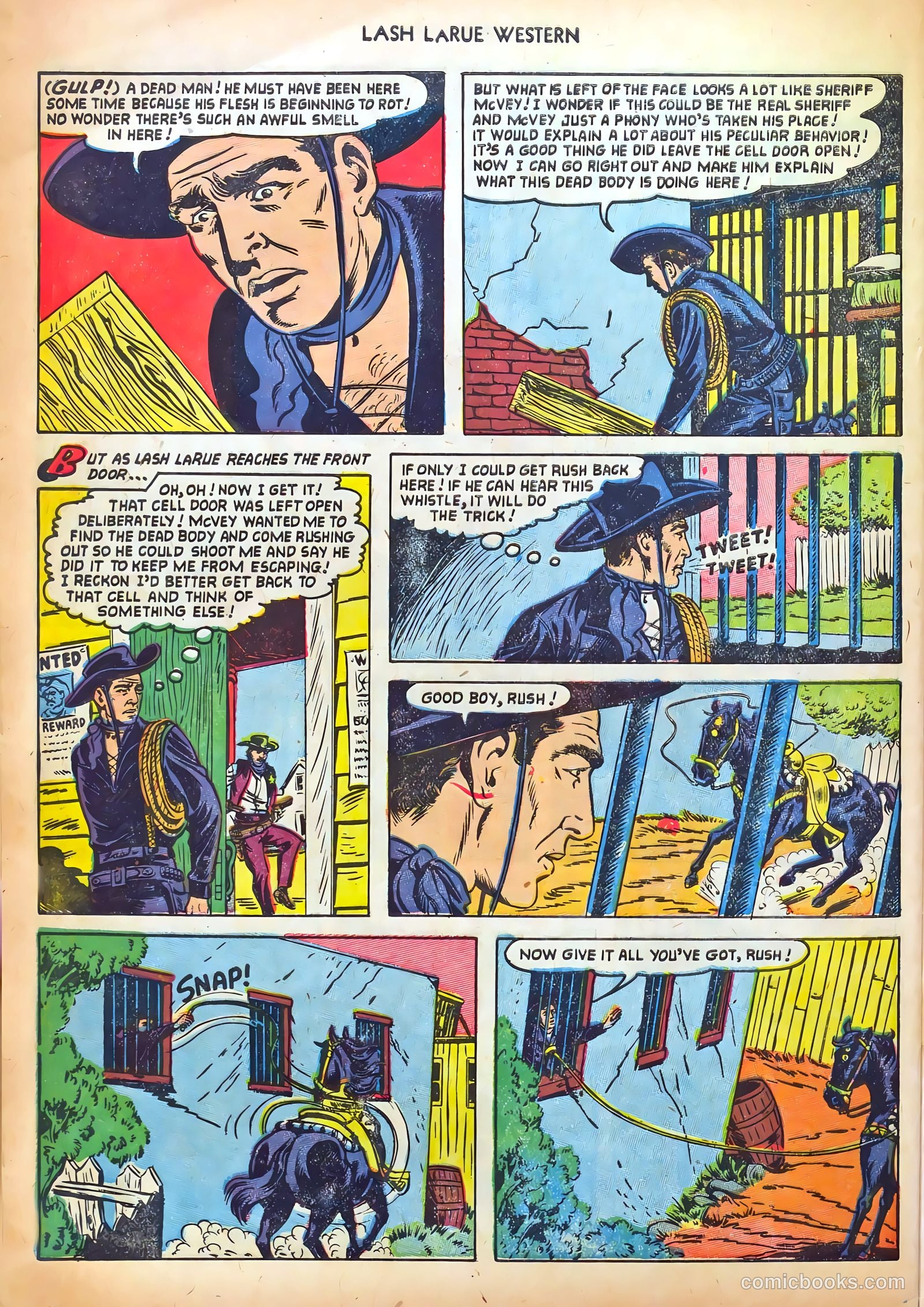 Lash LaRue Western #41 (1953) — page 32 of 36