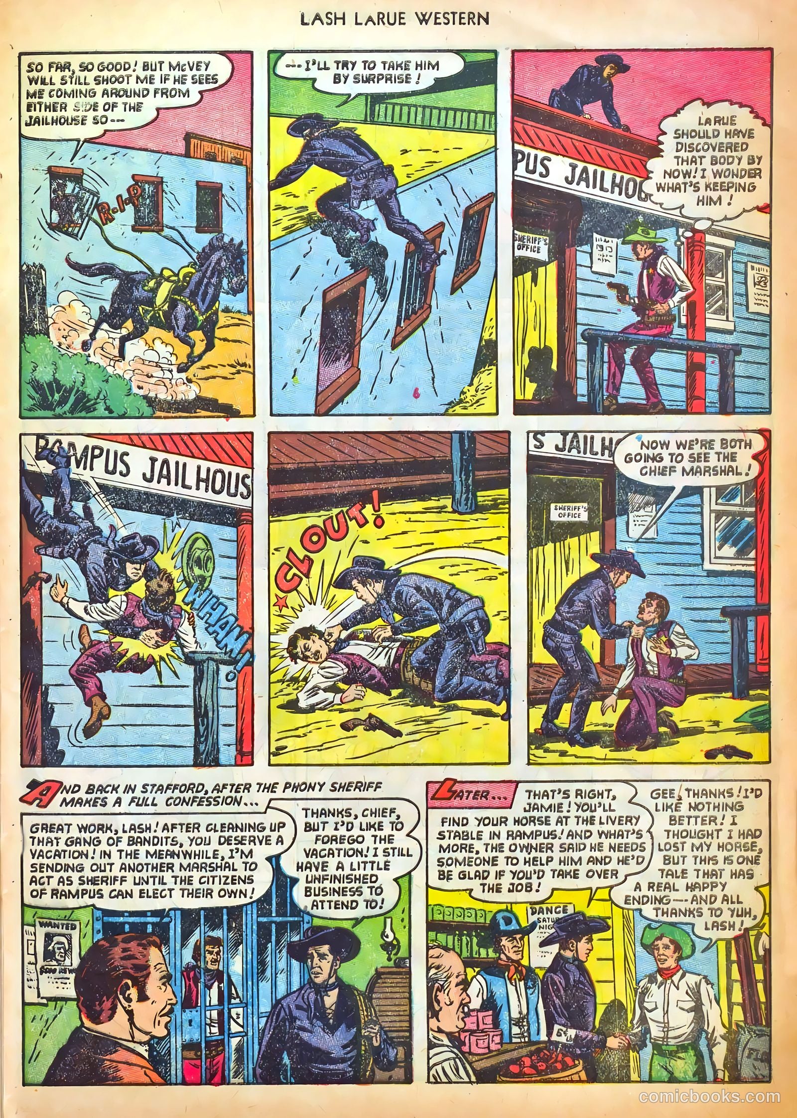 Lash LaRue Western #41 (1953) — page 33 of 36