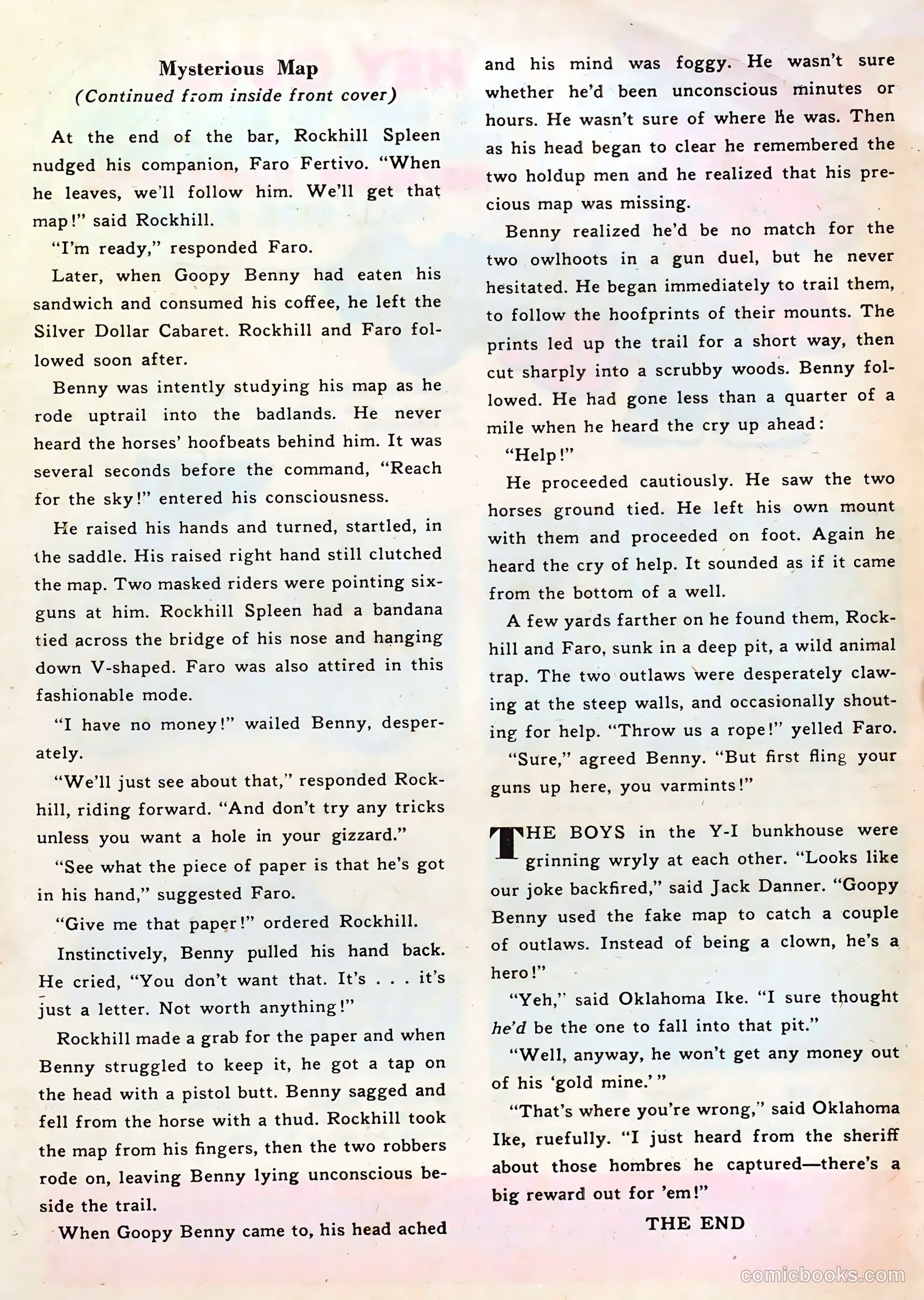 Lash LaRue Western #41 (1953) — page 35 of 36