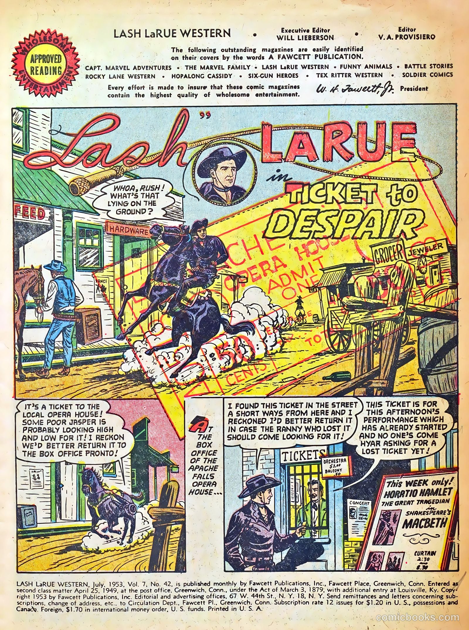 Lash LaRue Western #42 (1953) — page 3 of 36