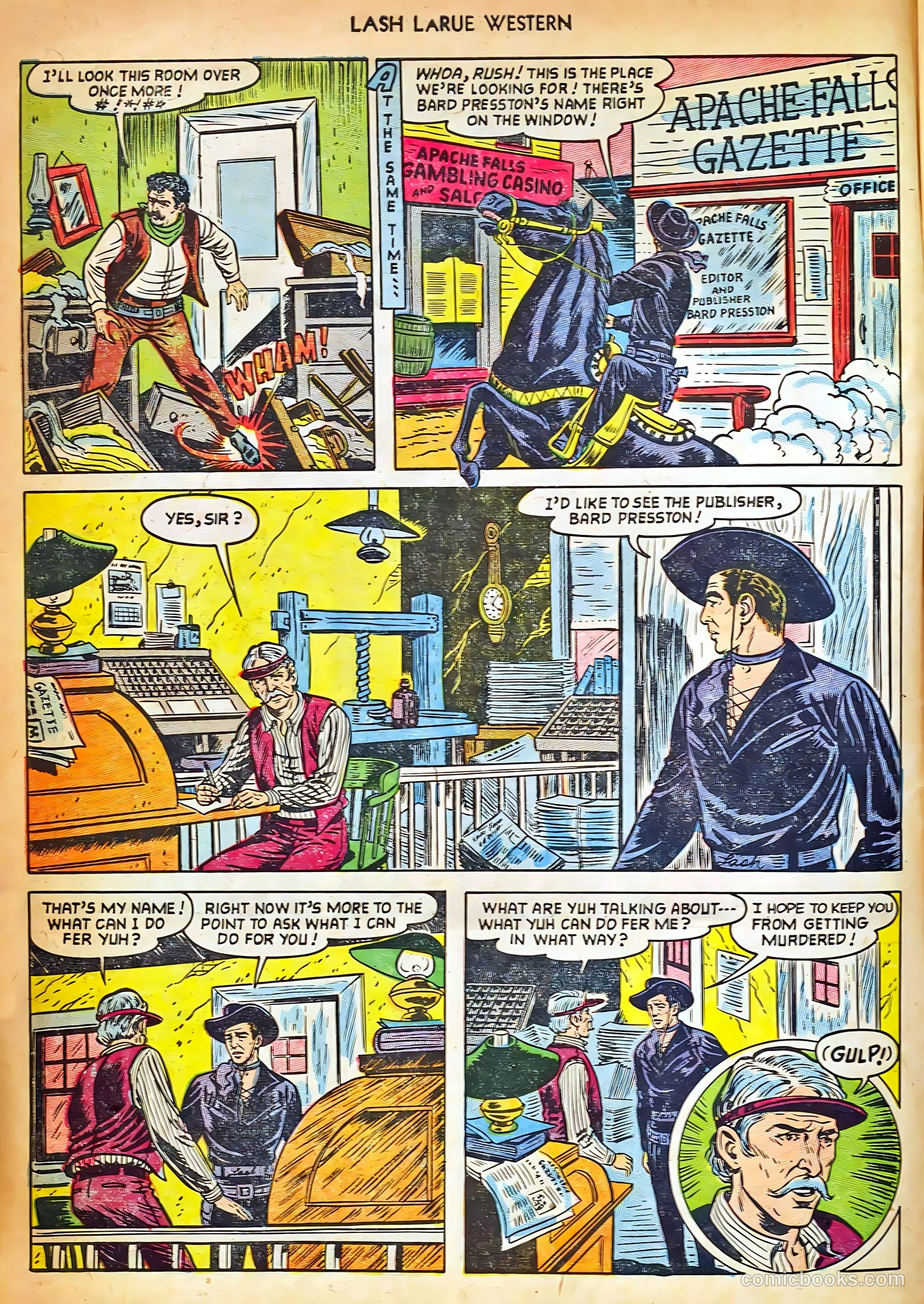 Lash LaRue Western #42 (1953) — page 6 of 36