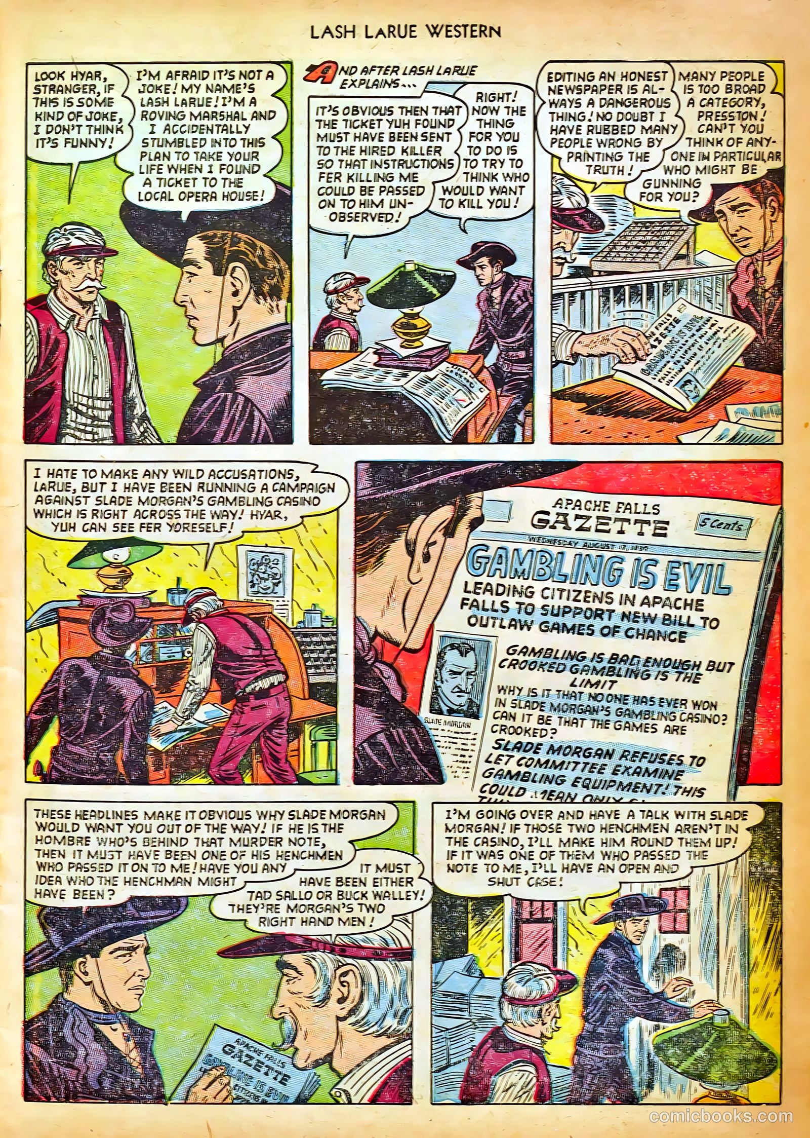 Lash LaRue Western #42 (1953) — page 7 of 36