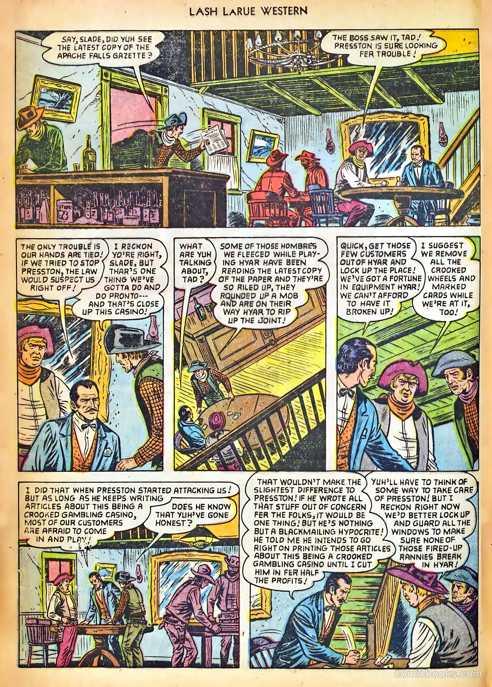 Lash LaRue Western #42 (1953) — page 8 of 36