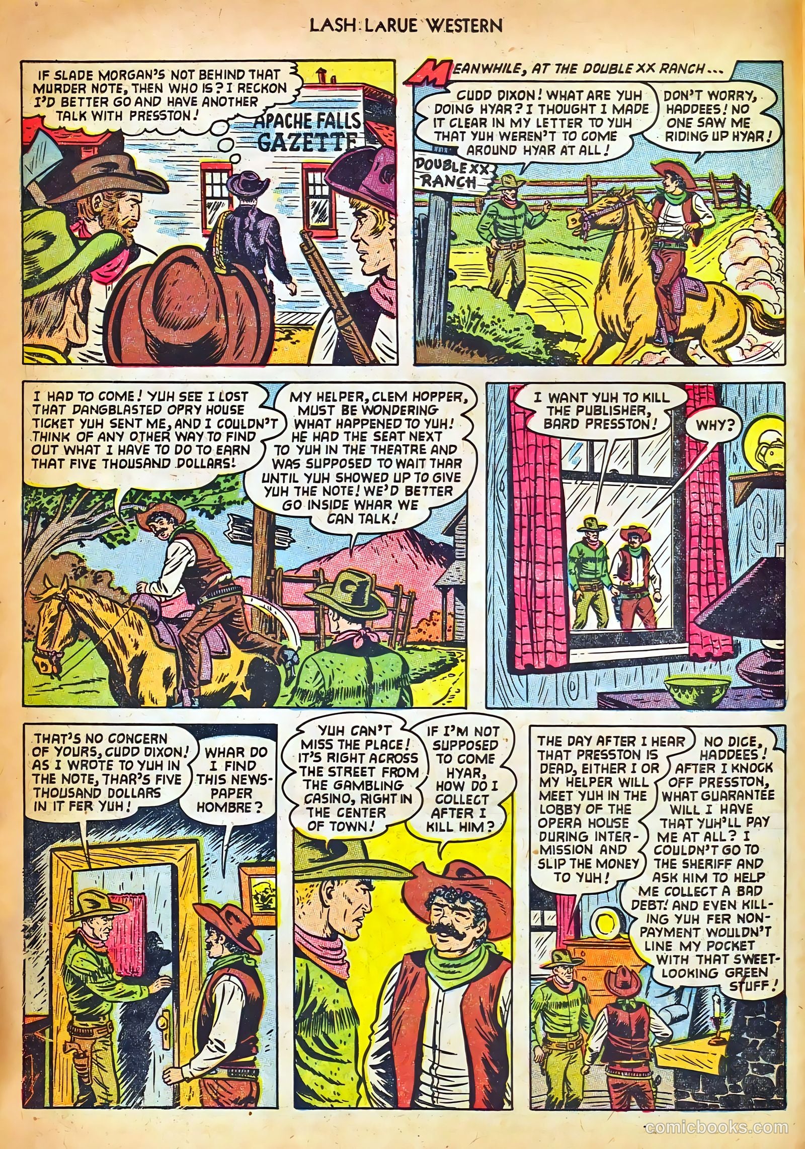 Lash LaRue Western #42 (1953) — page 14 of 36