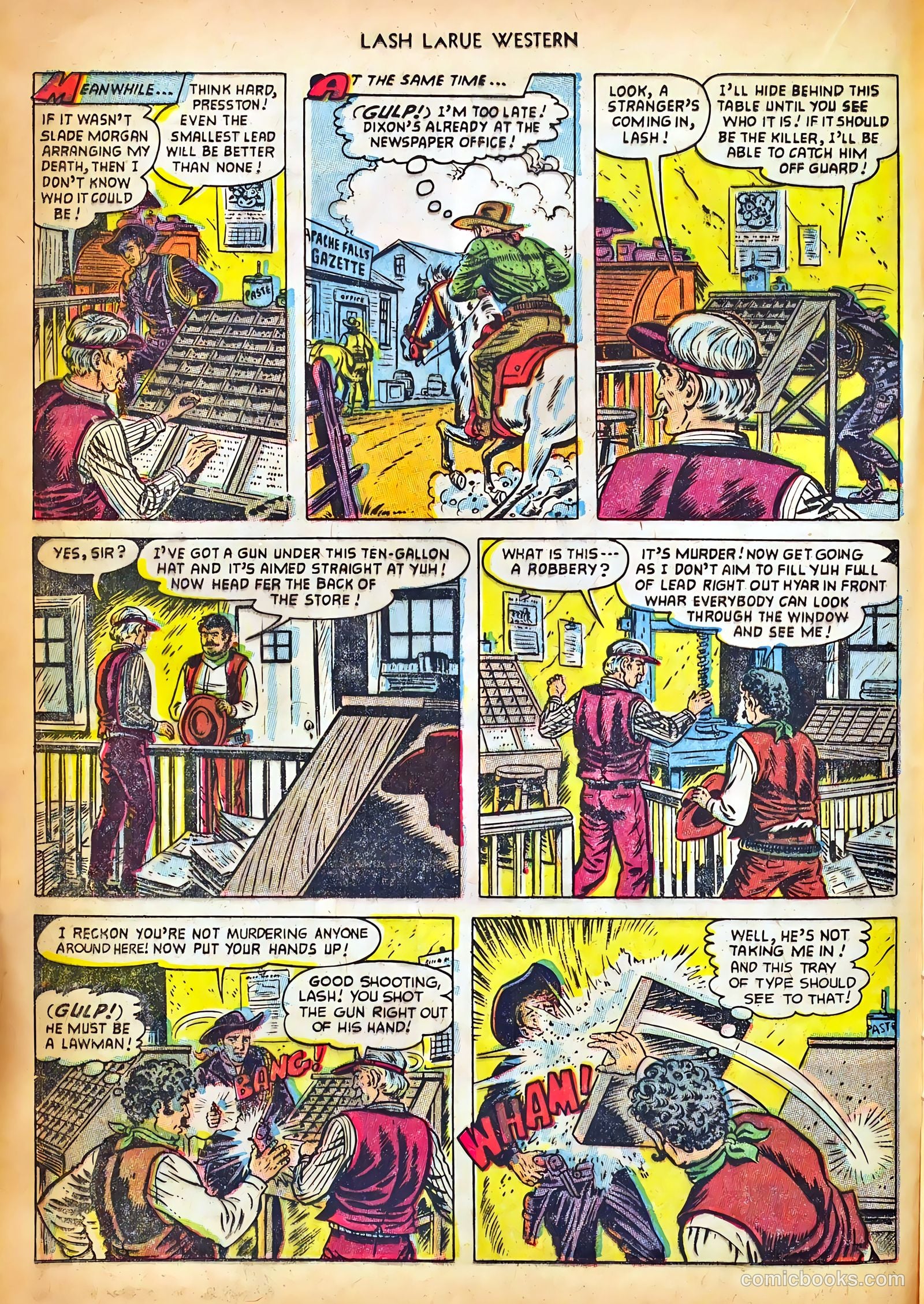 Lash LaRue Western #42 (1953) — page 16 of 36