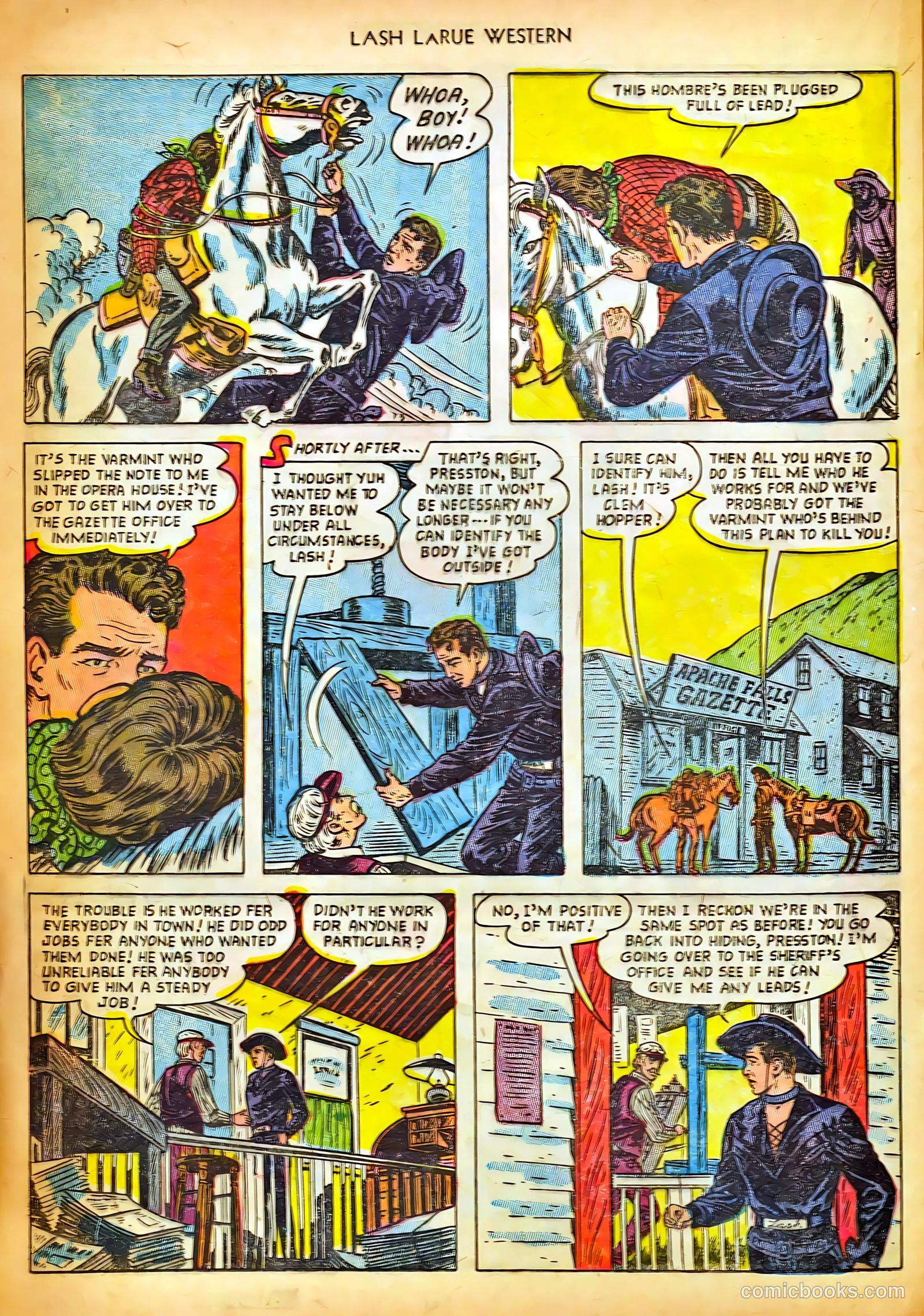 Lash LaRue Western #42 (1953) — page 20 of 36