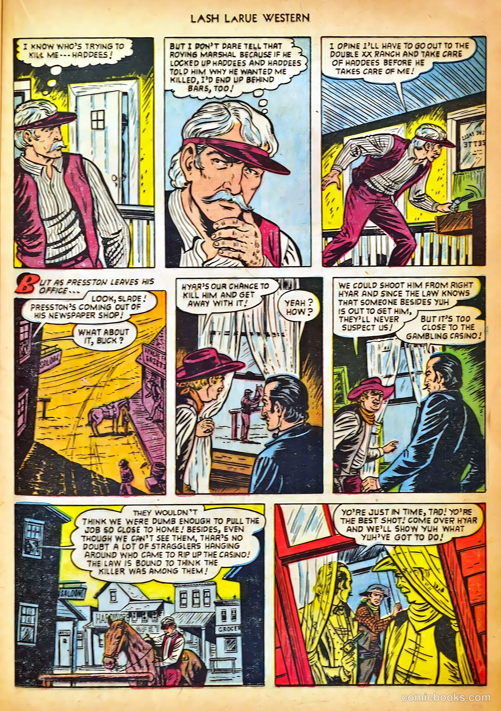 Lash LaRue Western #42 (1953) — page 21 of 36
