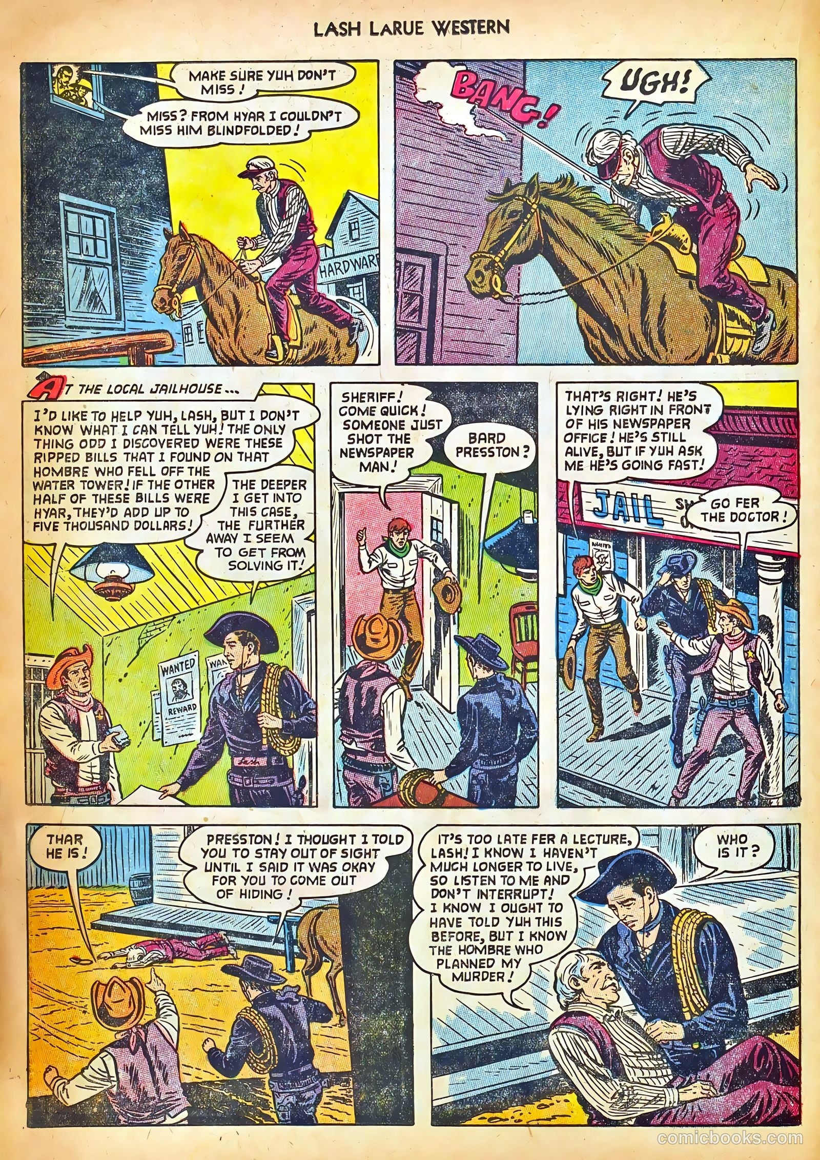 Lash LaRue Western #42 (1953) — page 22 of 36