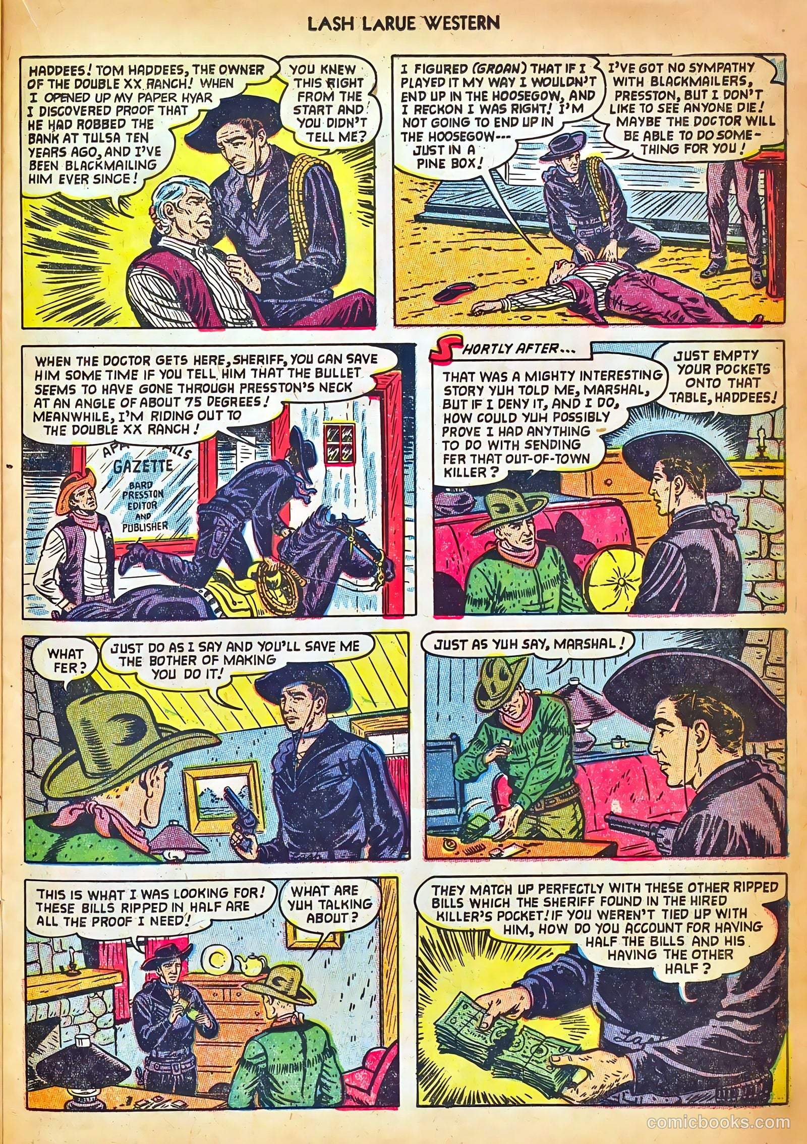 Lash LaRue Western #42 (1953) — page 23 of 36