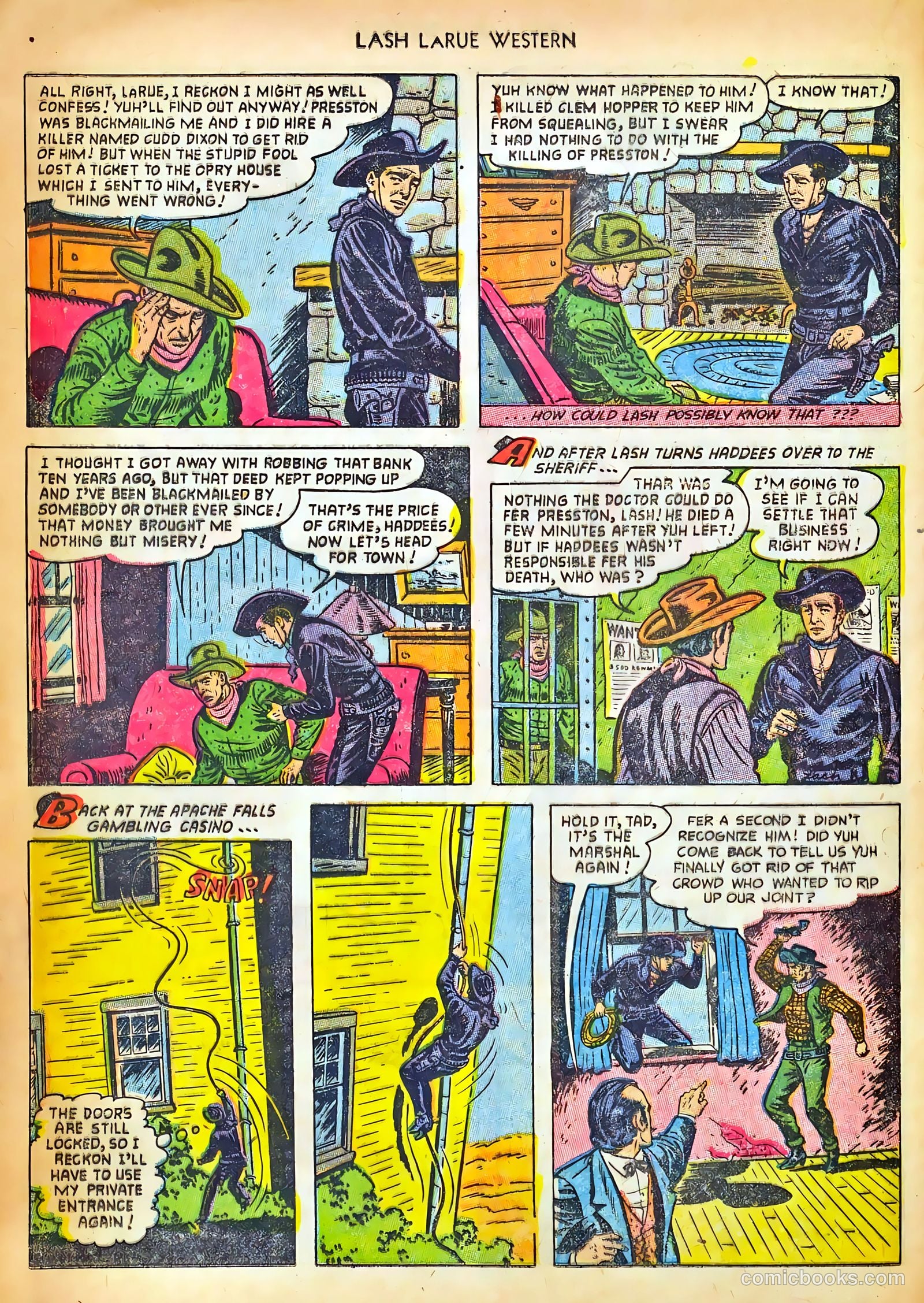 Lash LaRue Western #42 (1953) — page 24 of 36