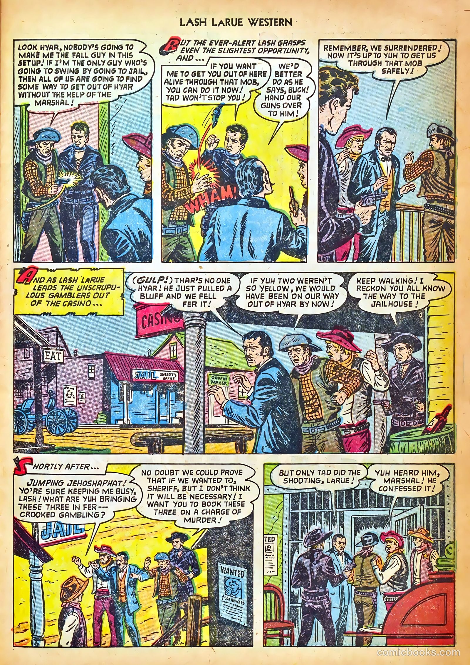 Lash LaRue Western #42 (1953) — page 27 of 36