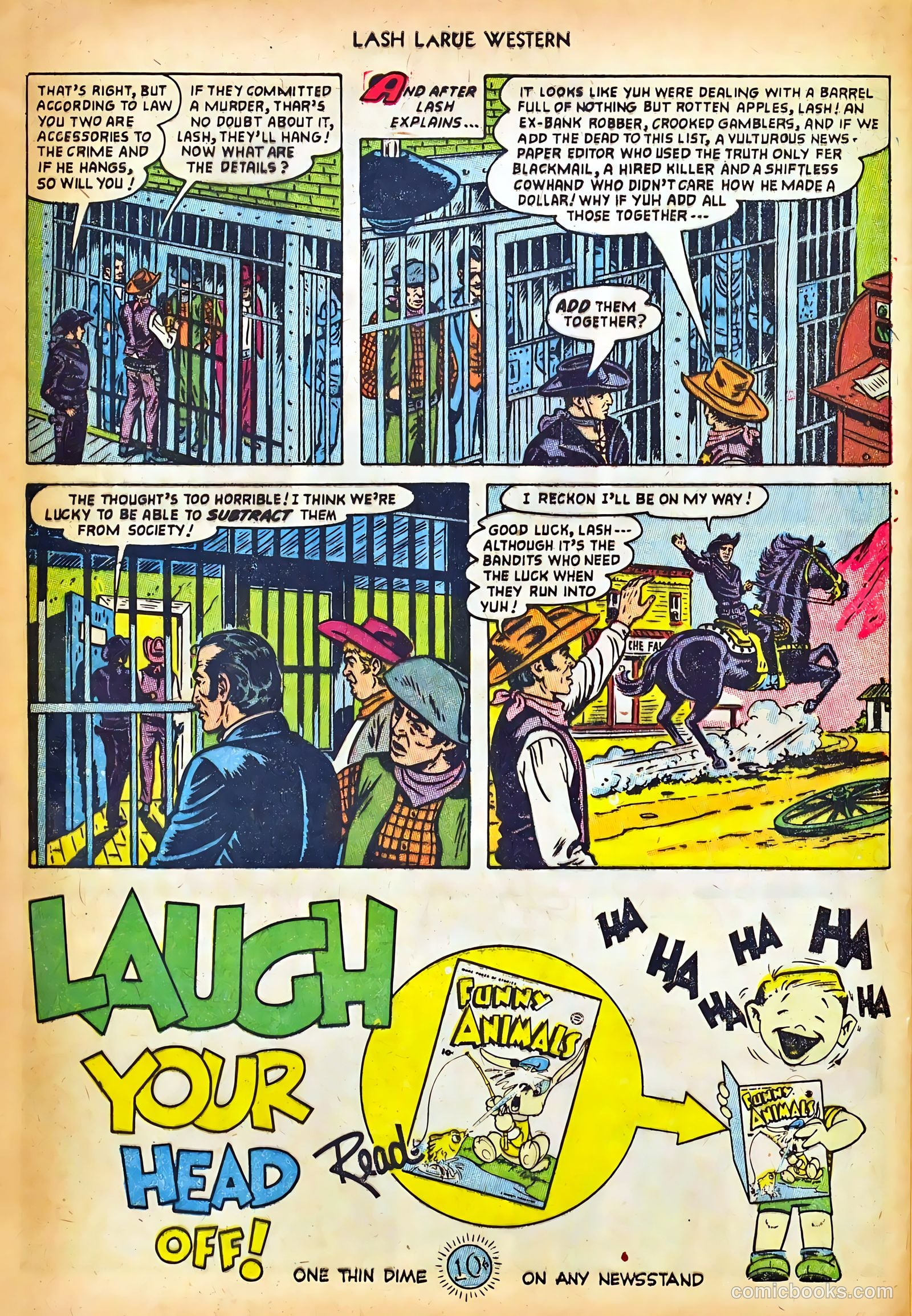 Lash LaRue Western #42 (1953) — page 28 of 36