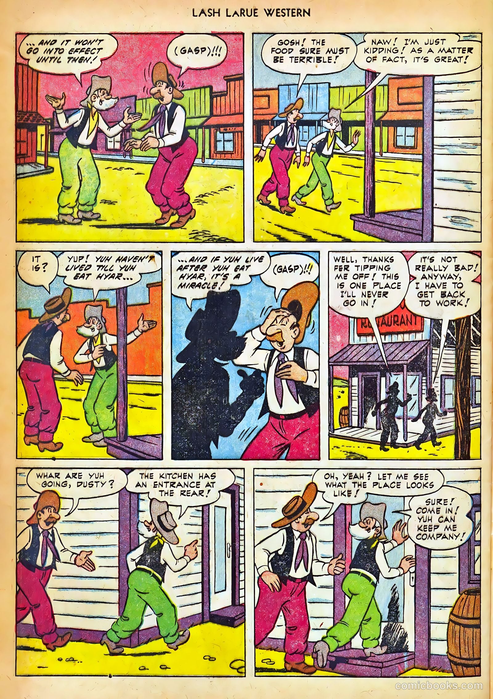 Lash LaRue Western #42 (1953) — page 32 of 36