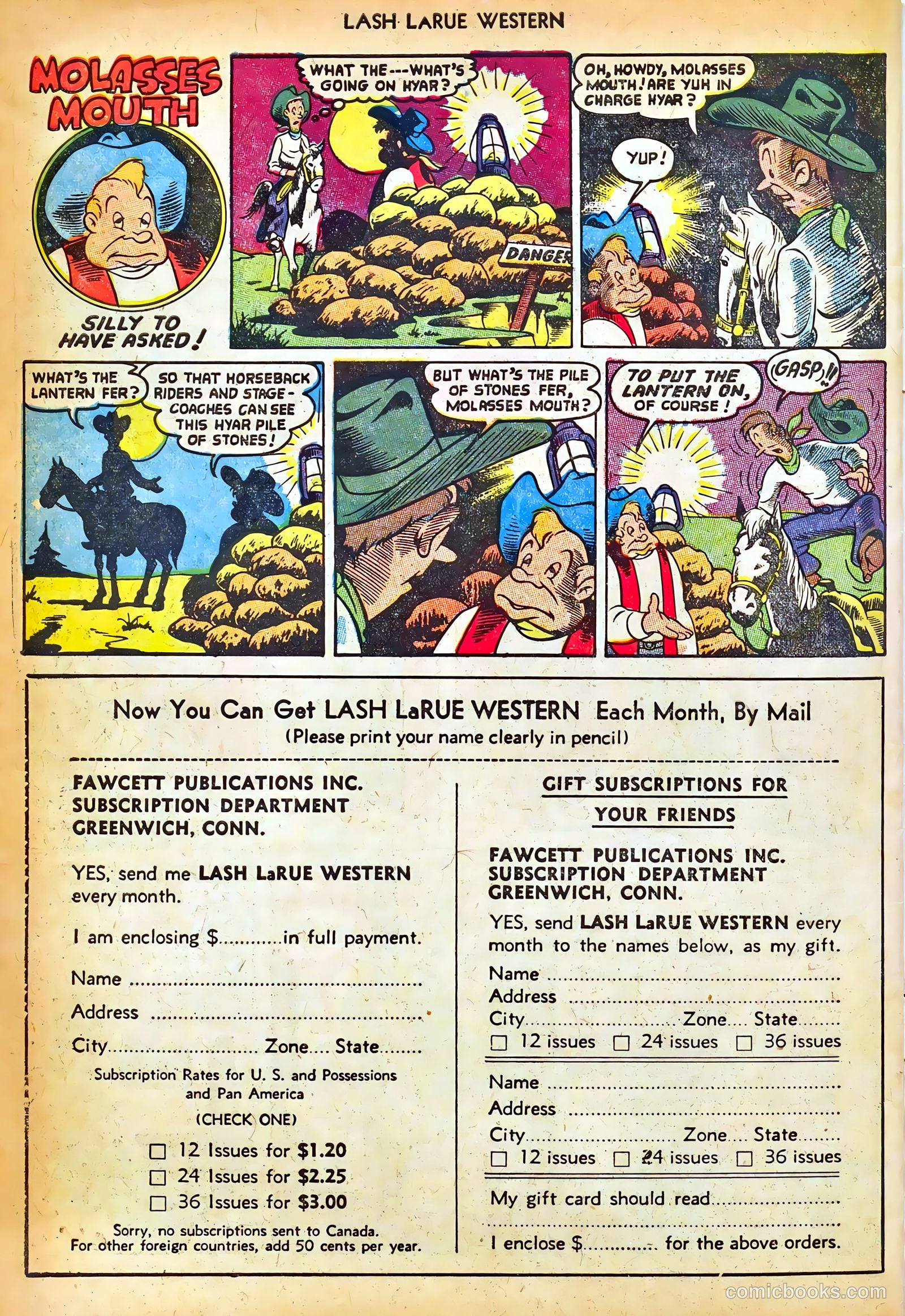 Lash LaRue Western #42 (1953) — page 34 of 36