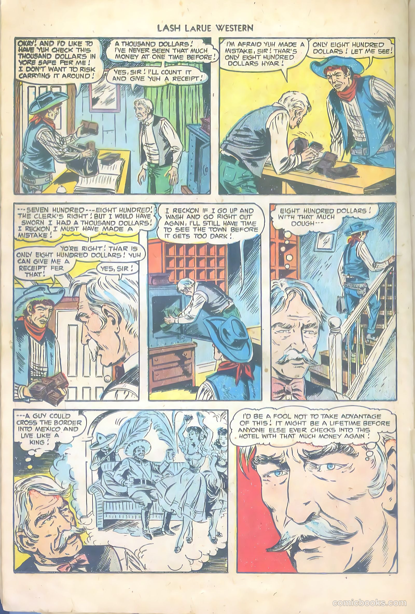 Lash LaRue Western #43 (1953) — page 20 of 36