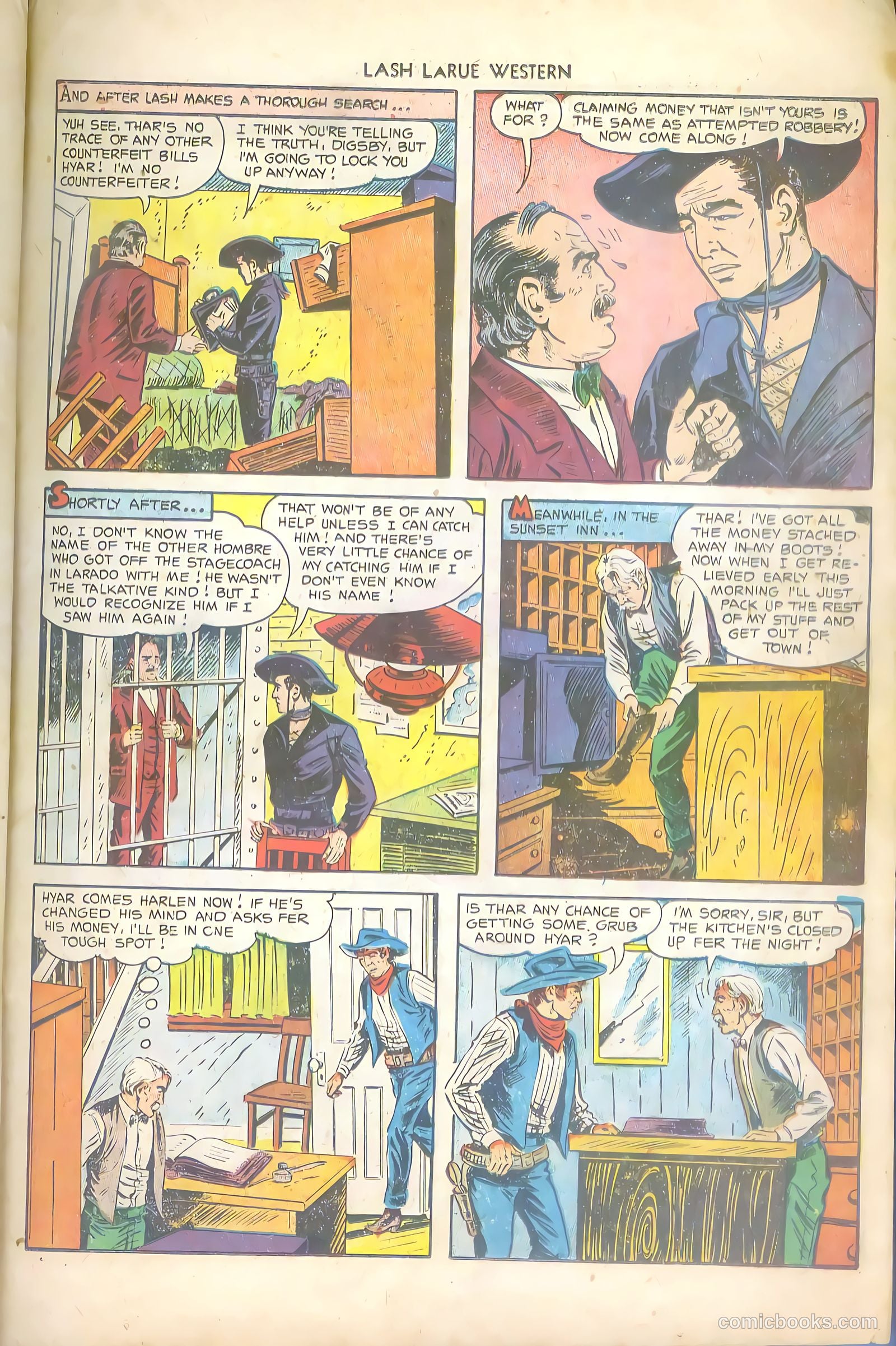 Lash LaRue Western #43 (1953) — page 23 of 36
