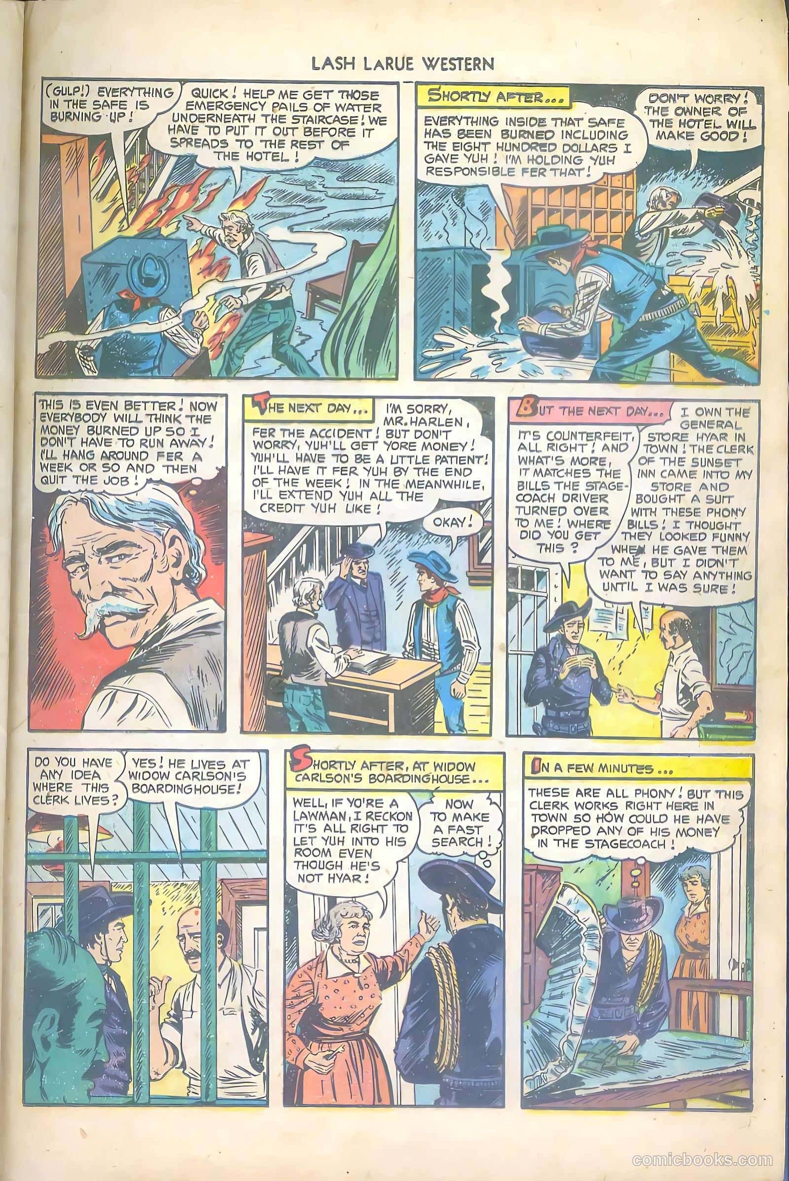 Lash LaRue Western #43 (1953) — page 25 of 36