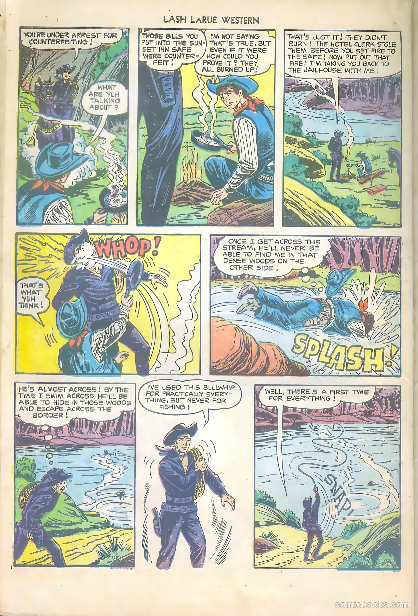 Lash LaRue Western #43 (1953) — page 28 of 36
