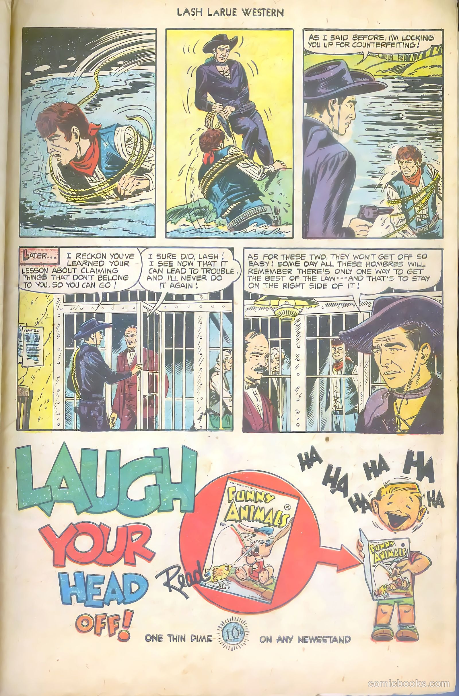Lash LaRue Western #43 (1953) — page 29 of 36