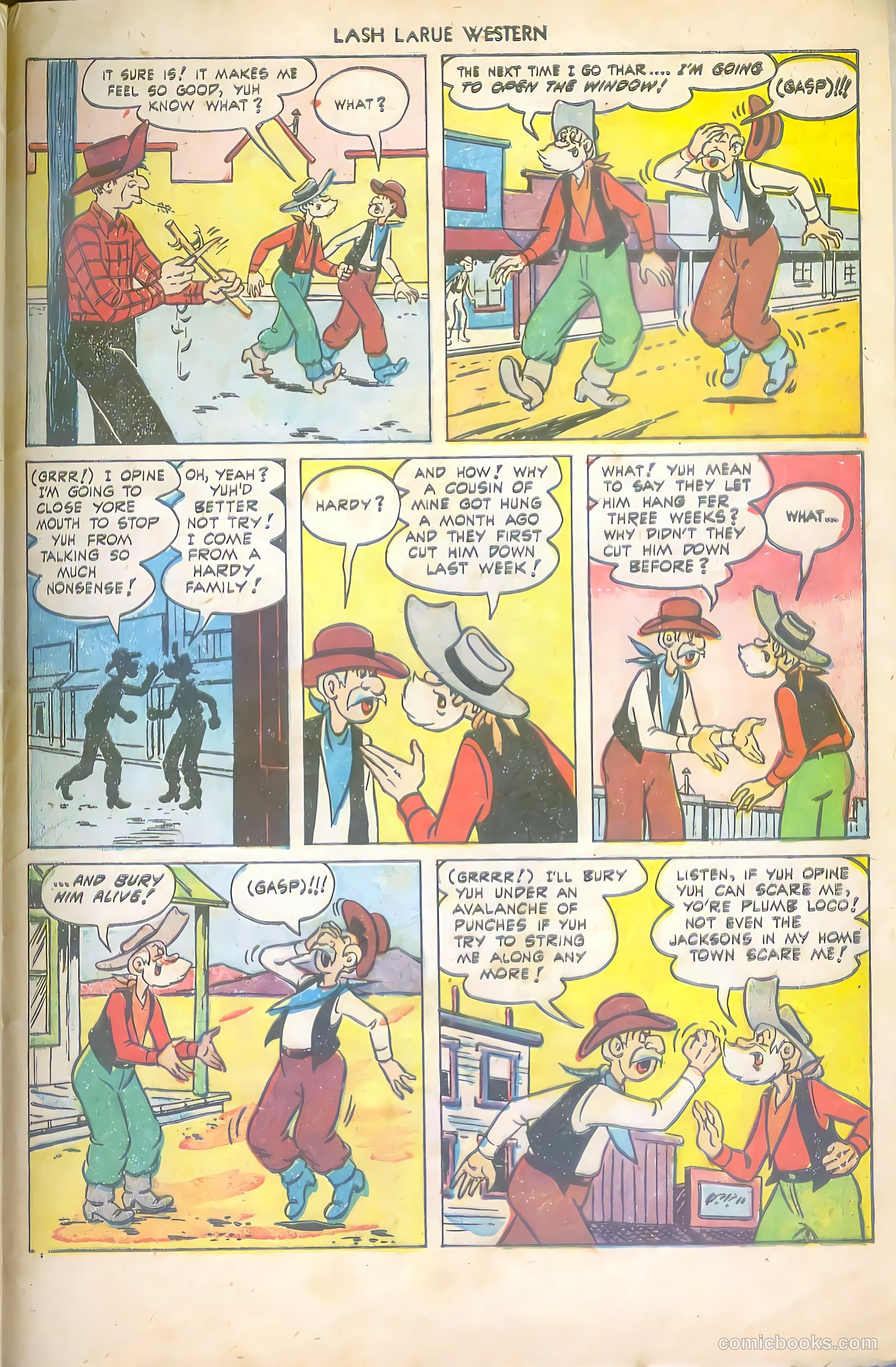 Lash LaRue Western #43 (1953) — page 33 of 36