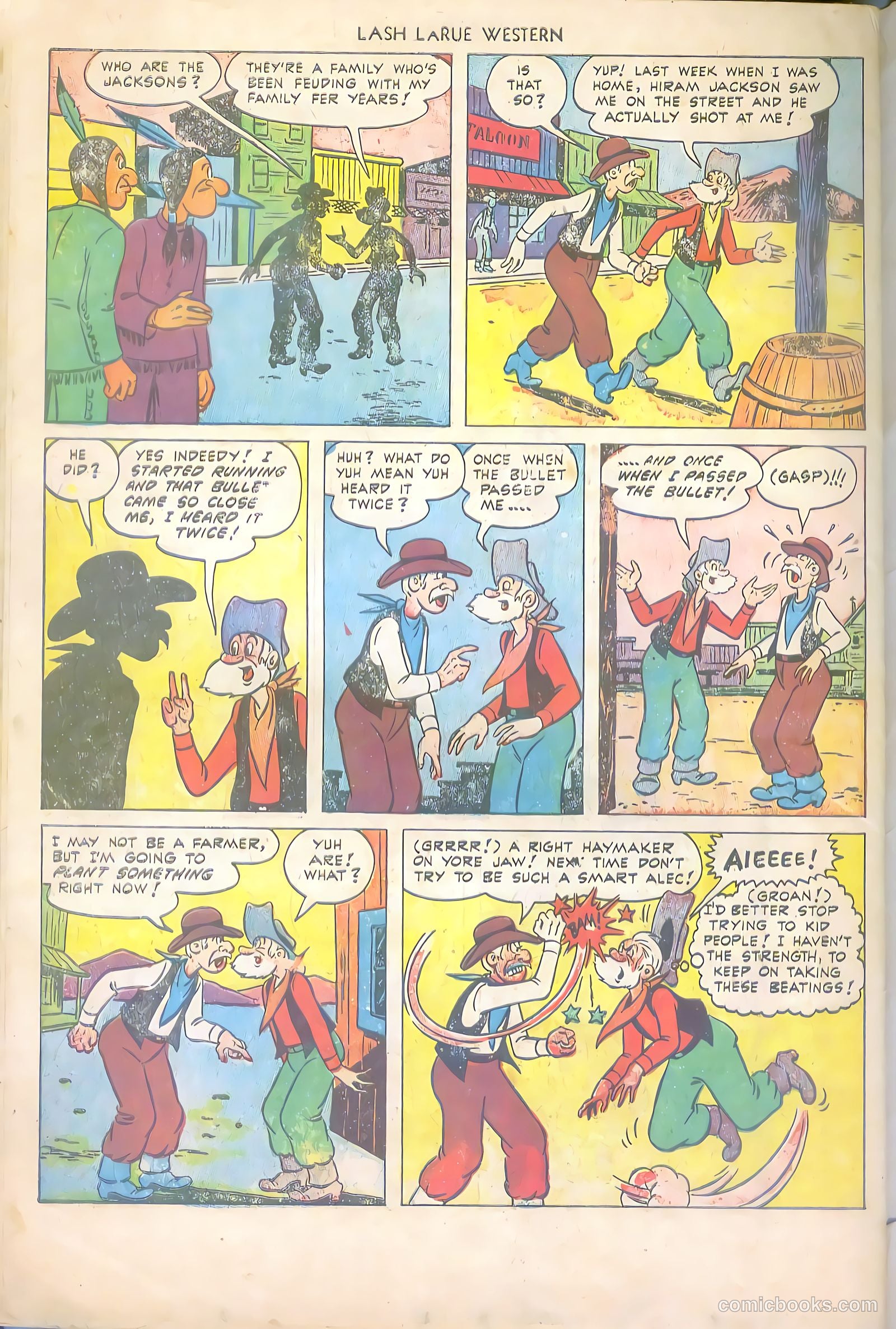 Lash LaRue Western #43 (1953) — page 34 of 36