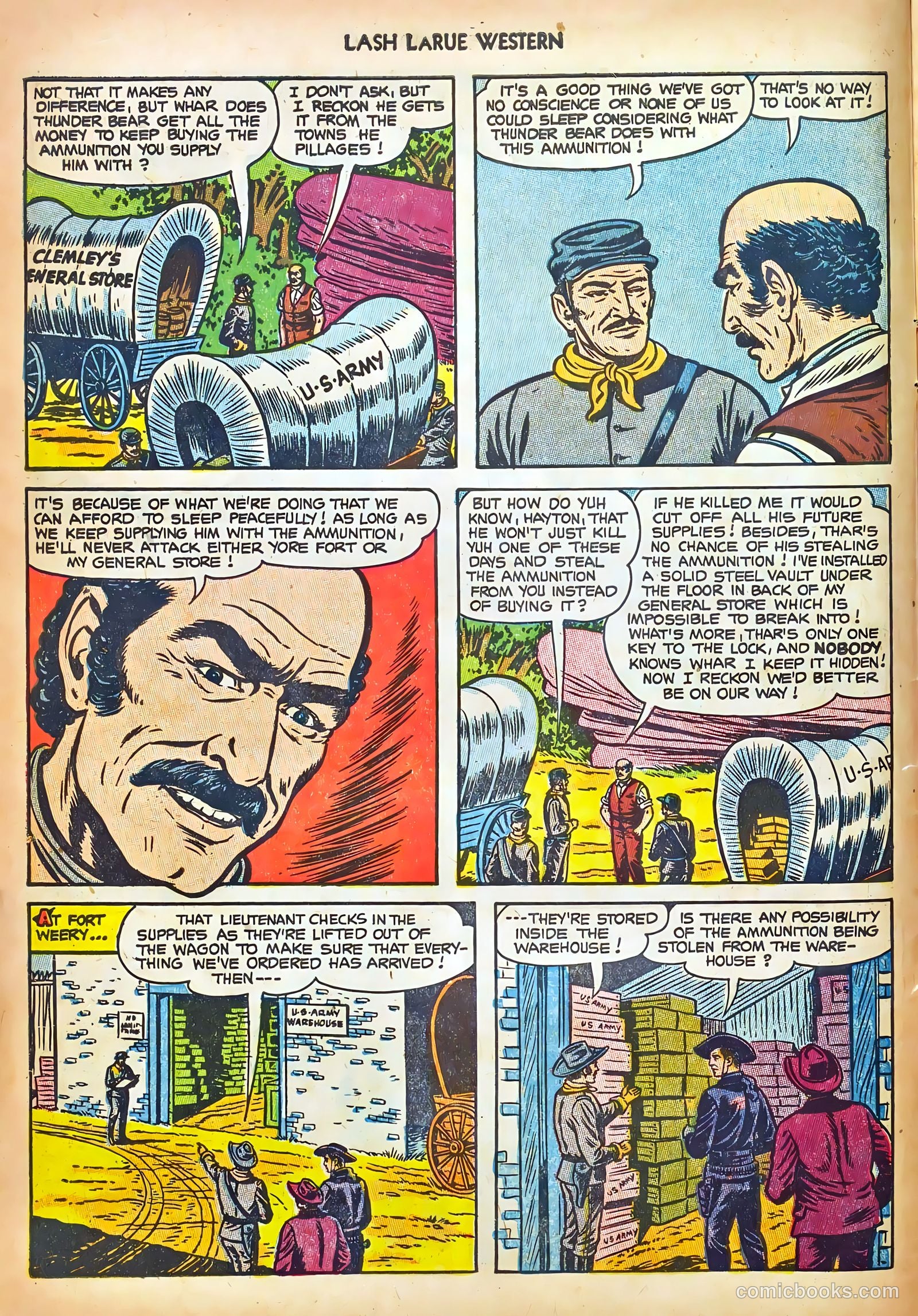 Lash LaRue Western #44 (1953) — page 6 of 36