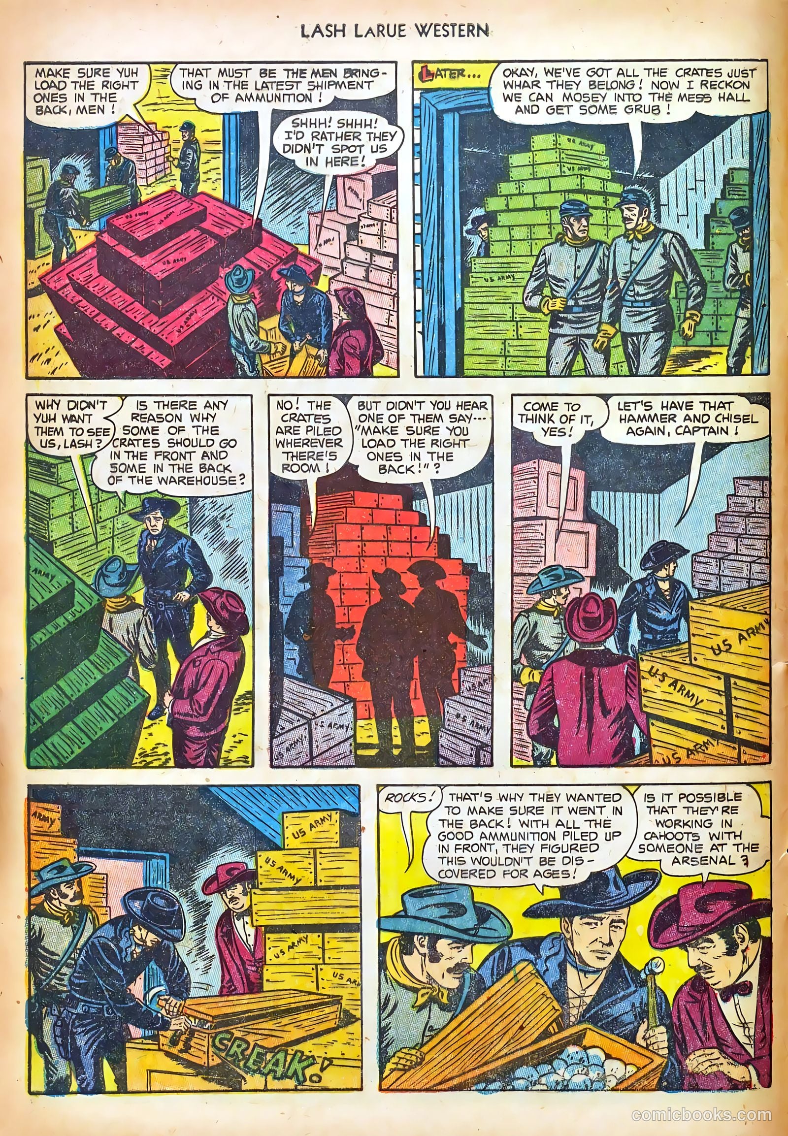 Lash LaRue Western #44 (1953) — page 8 of 36