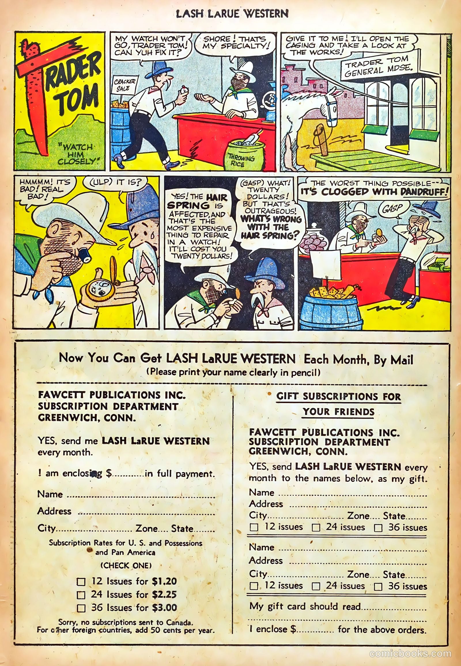Lash LaRue Western #44 (1953) — page 22 of 36
