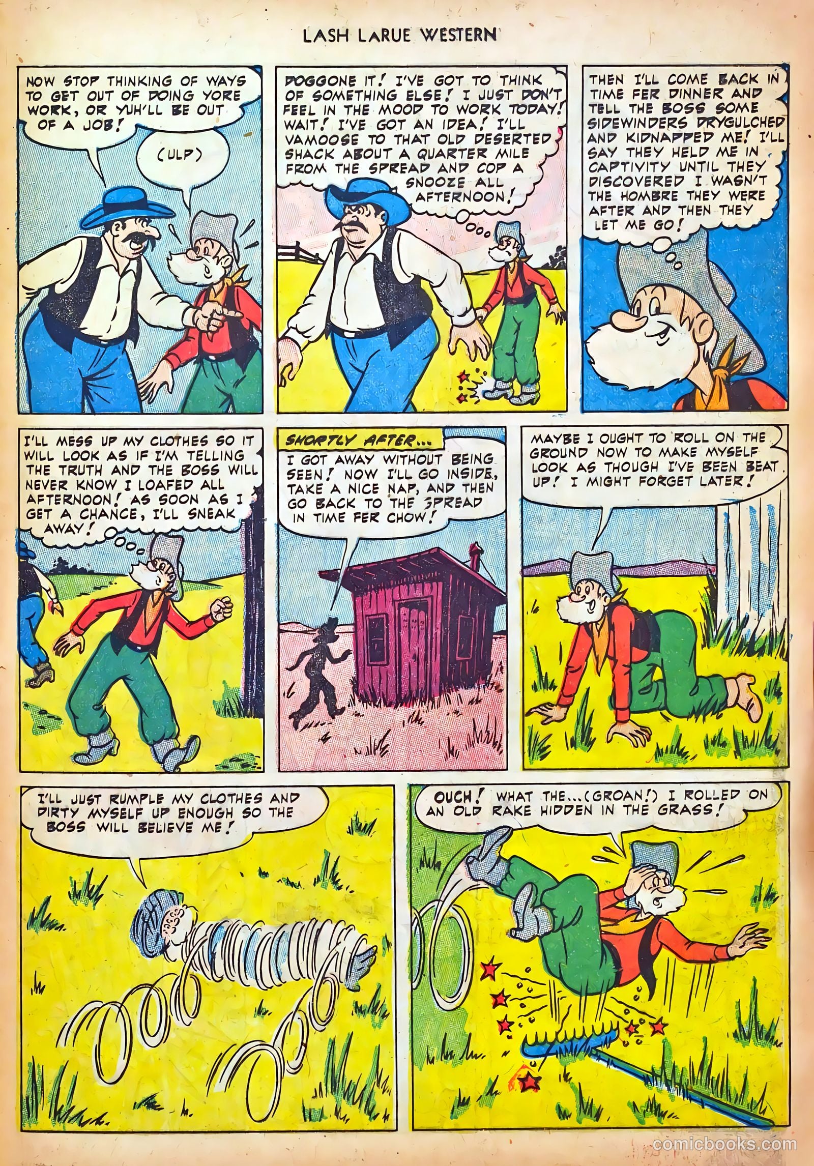 Lash LaRue Western #44 (1953) — page 25 of 36