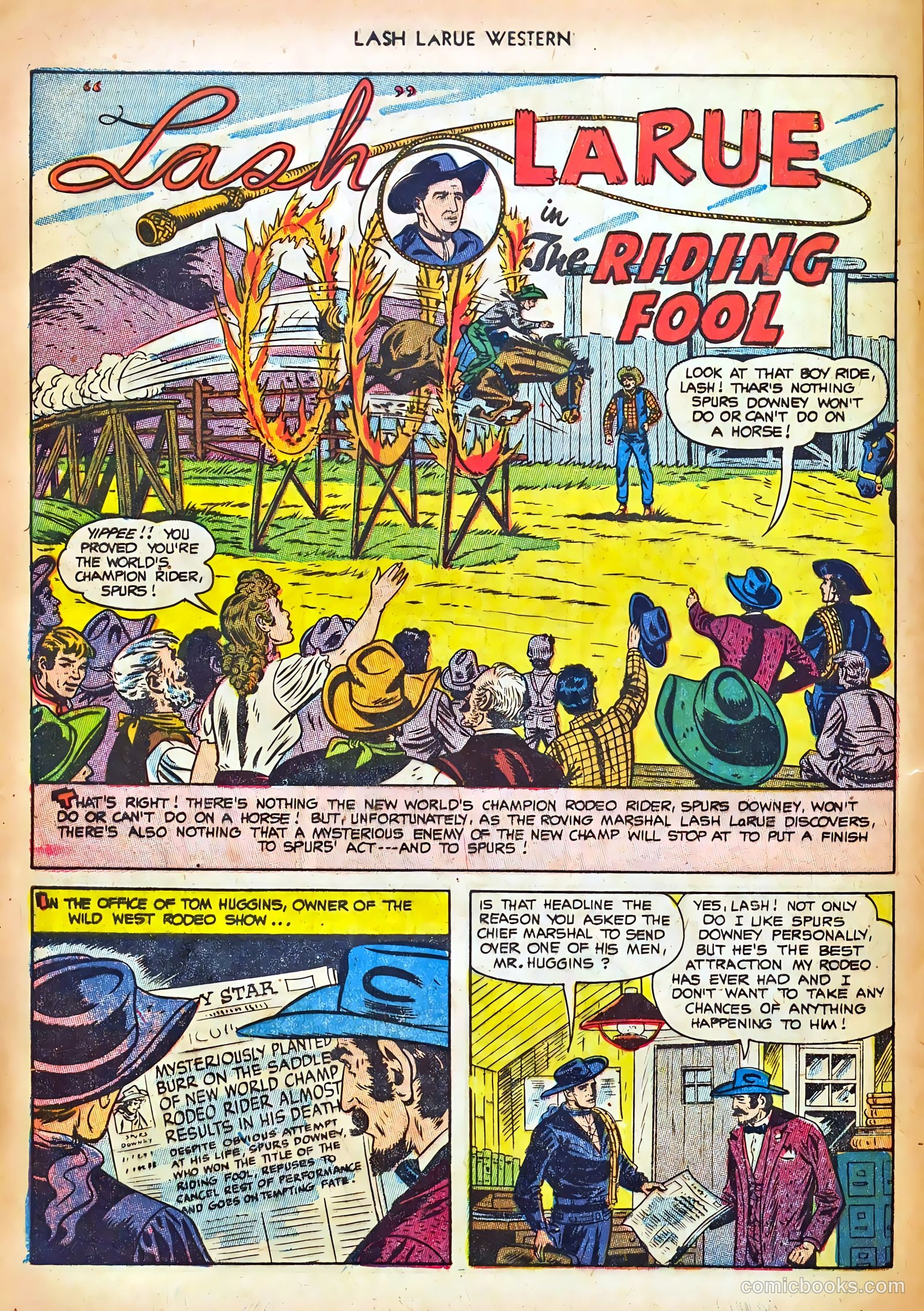 Lash LaRue Western #44 (1953) — page 28 of 36
