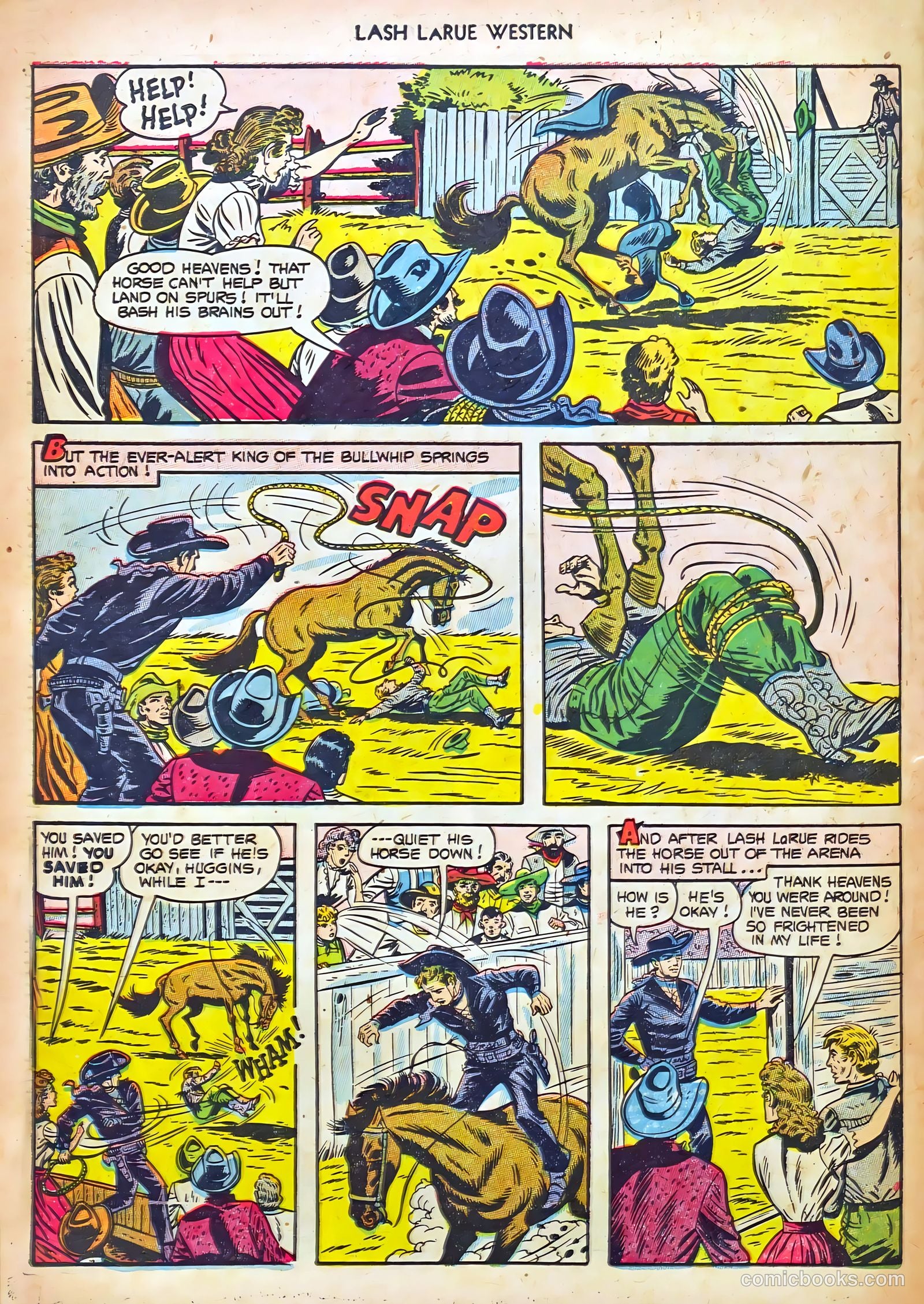 Lash LaRue Western #44 (1953) — page 30 of 36