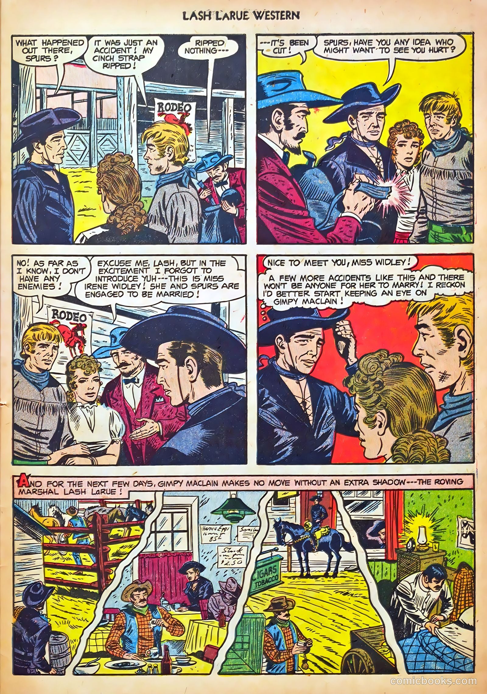 Lash LaRue Western #44 (1953) — page 31 of 36