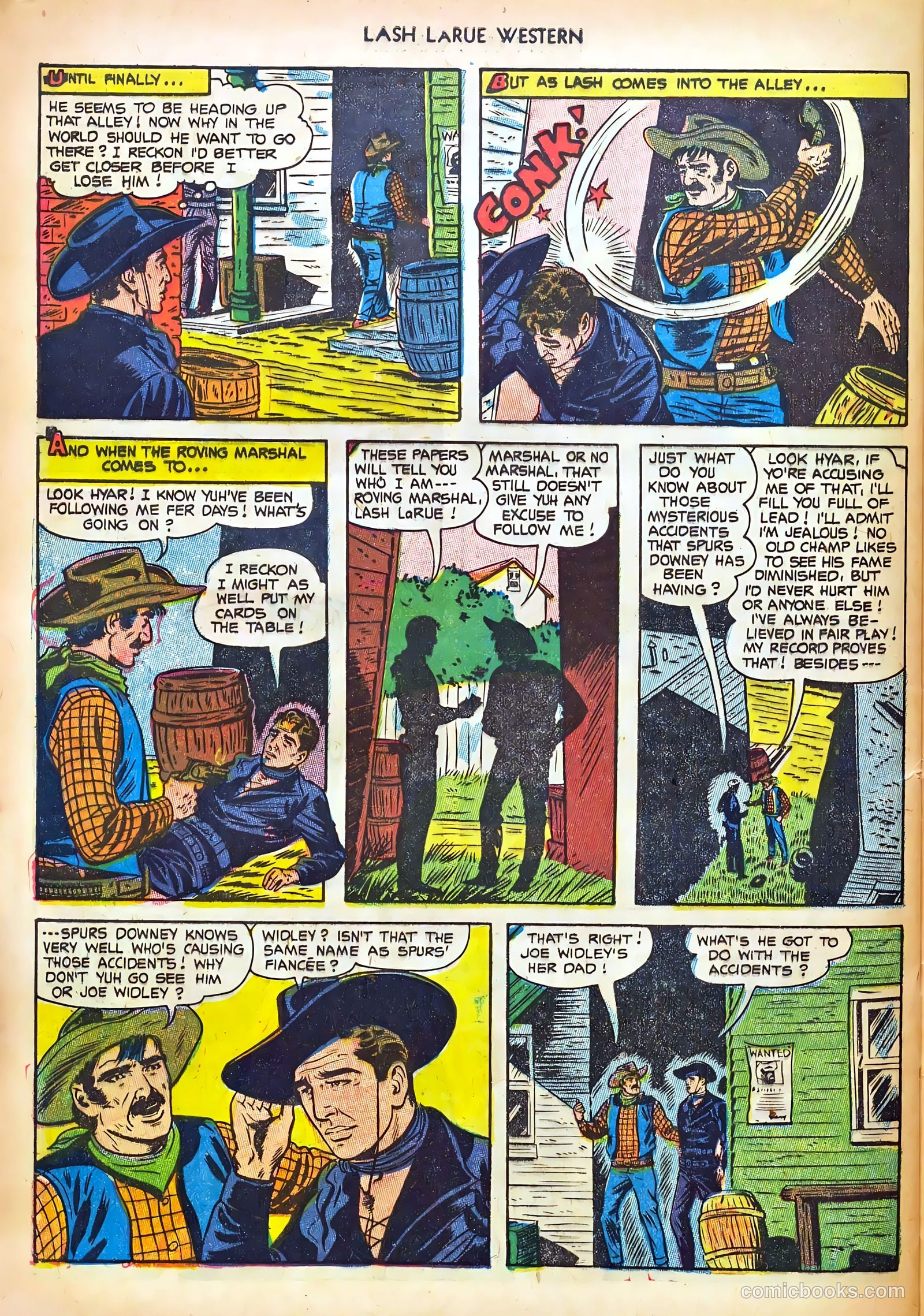 Lash LaRue Western #44 (1953) — page 32 of 36