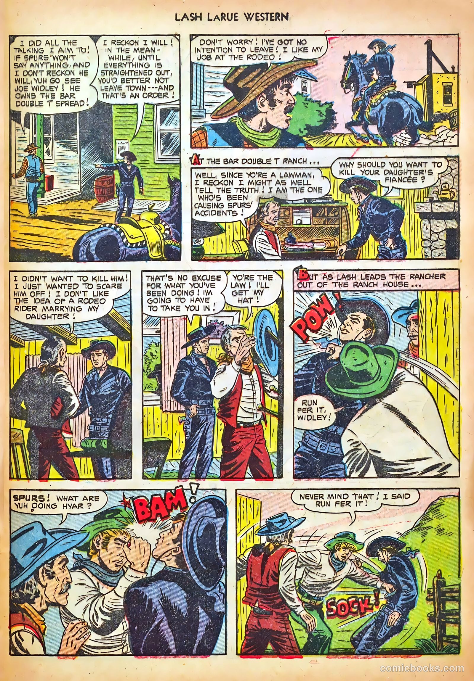 Lash LaRue Western #44 (1953) — page 33 of 36