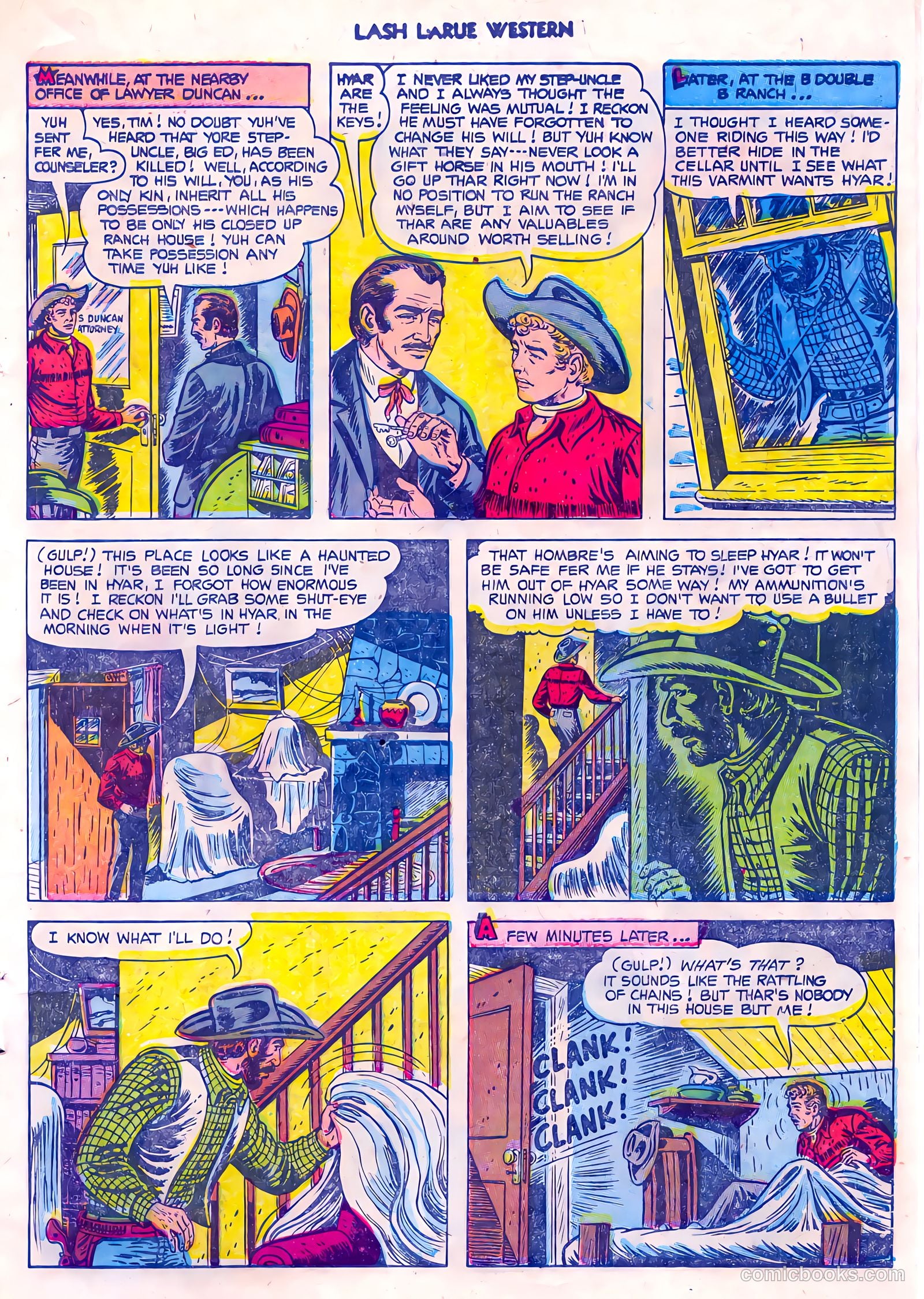 Lash LaRue Western #45 (1953) — page 7 of 36