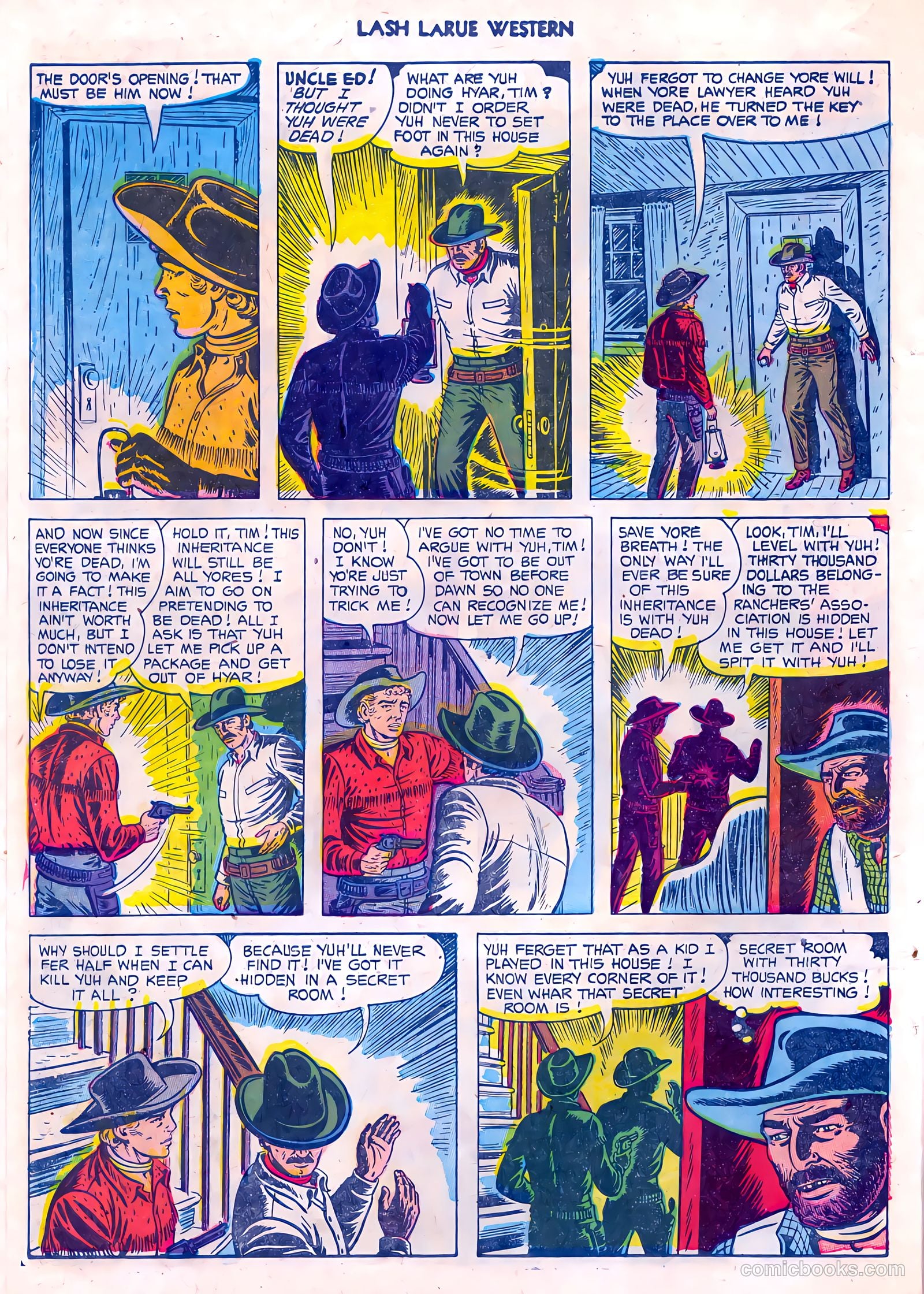 Lash LaRue Western #45 (1953) — page 10 of 36