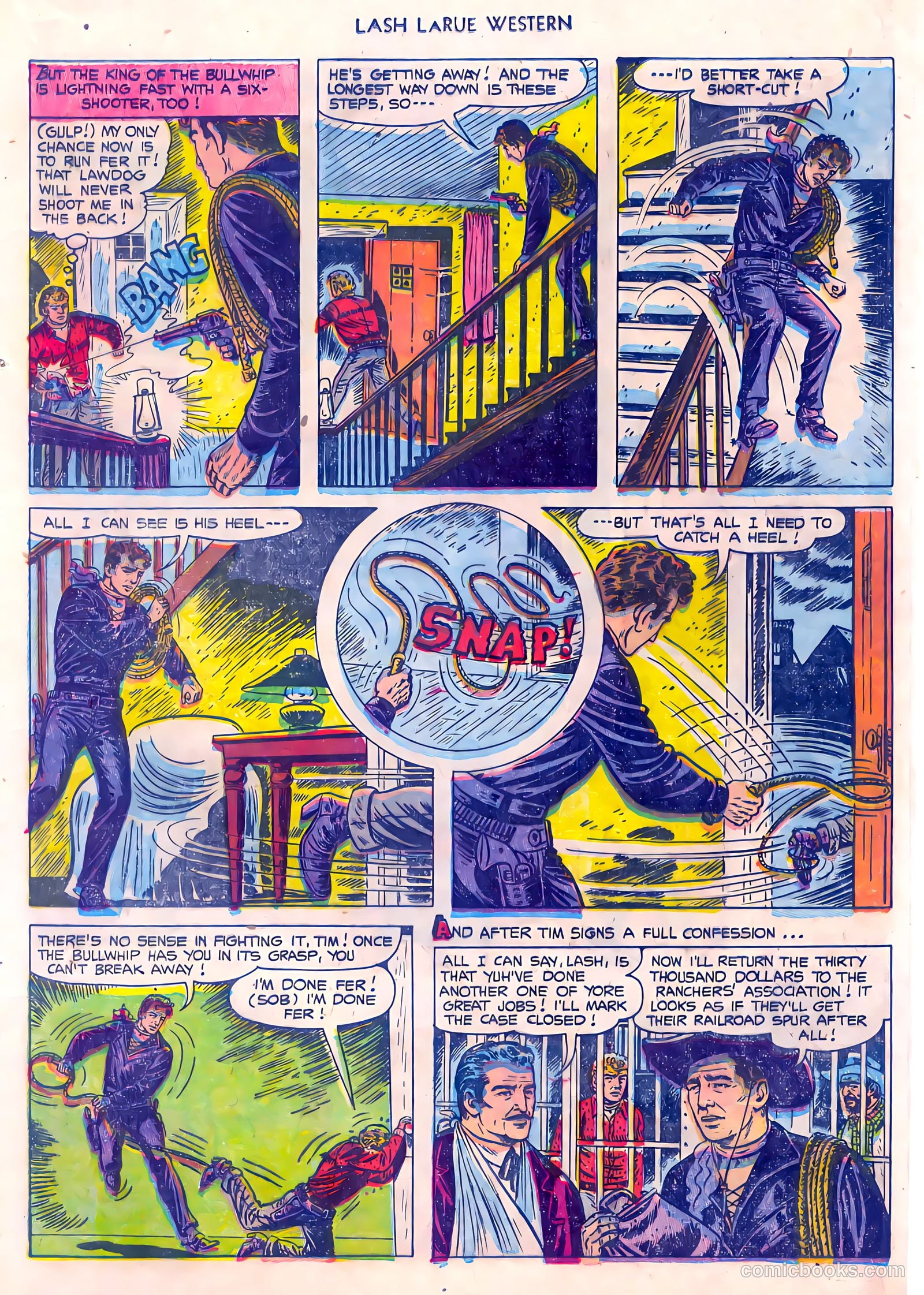 Lash LaRue Western #45 (1953) — page 17 of 36